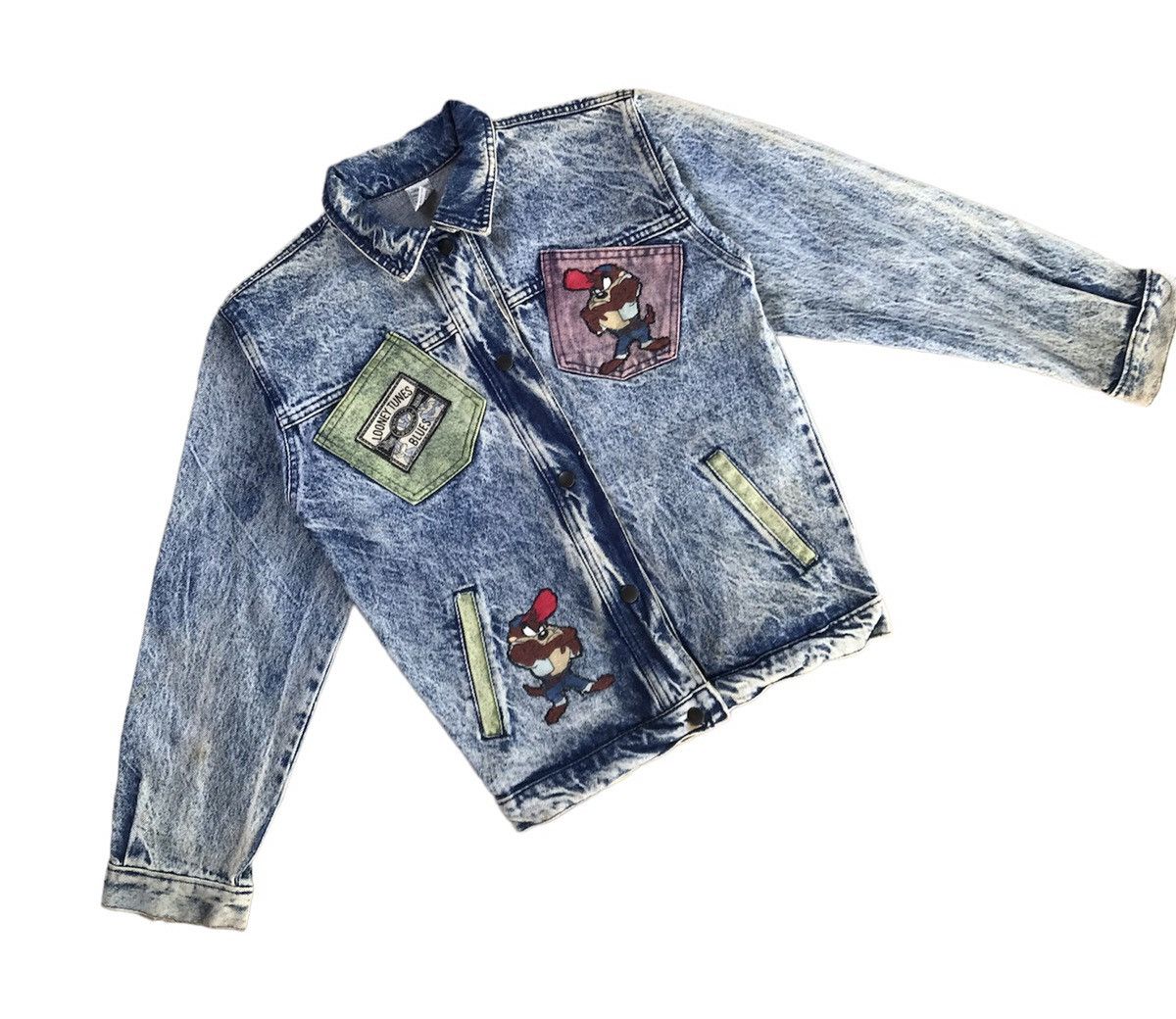 Vintage RARE SPACE JAM LOONEY TUNES DENIM TRUCKER JACKET Size US S / EU 44-46 / 1 - 6 Thumbnail