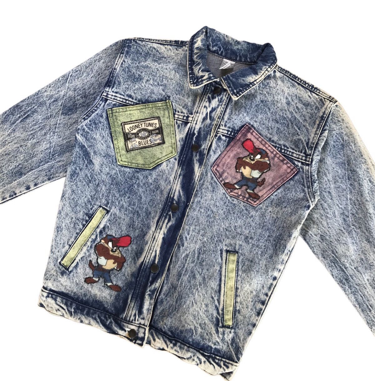 Vintage RARE SPACE JAM LOONEY TUNES DENIM TRUCKER JACKET Size US S / EU 44-46 / 1 - 8 Thumbnail