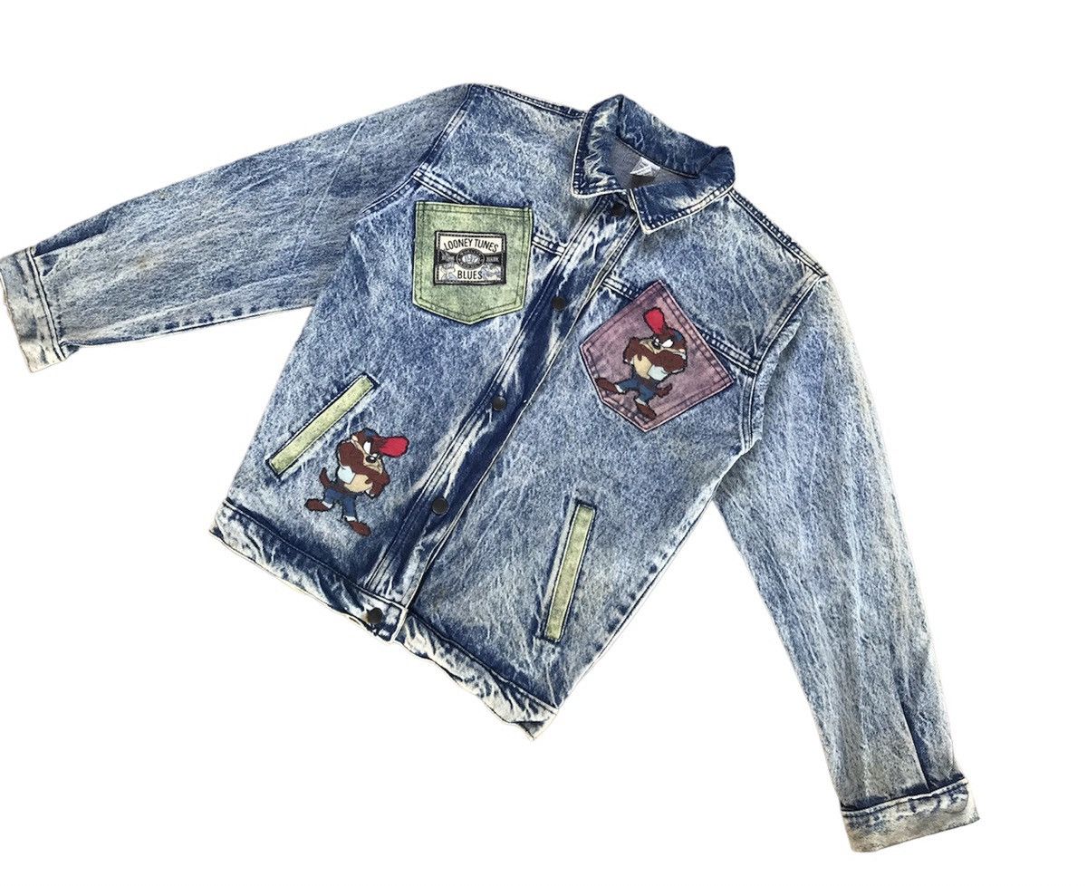 Vintage RARE SPACE JAM LOONEY TUNES DENIM TRUCKER JACKET Size US S / EU 44-46 / 1 - 5 Thumbnail