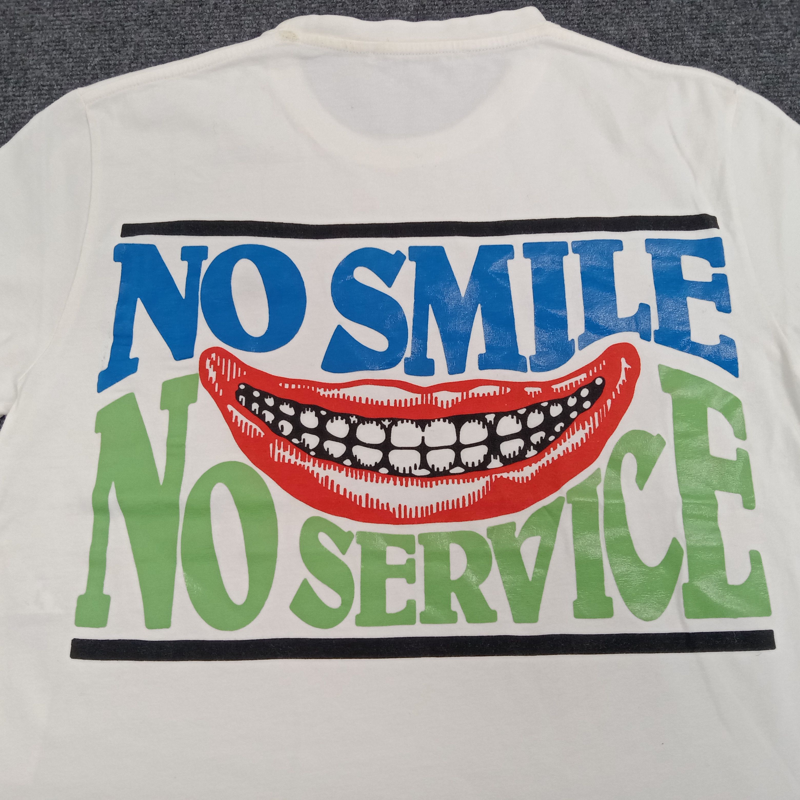 Japanese Brand × Vintage Stella McCartney No Smile No Service Japanese T-Shirt Size US M / EU 48-50 / 2 - 3 Thumbnail