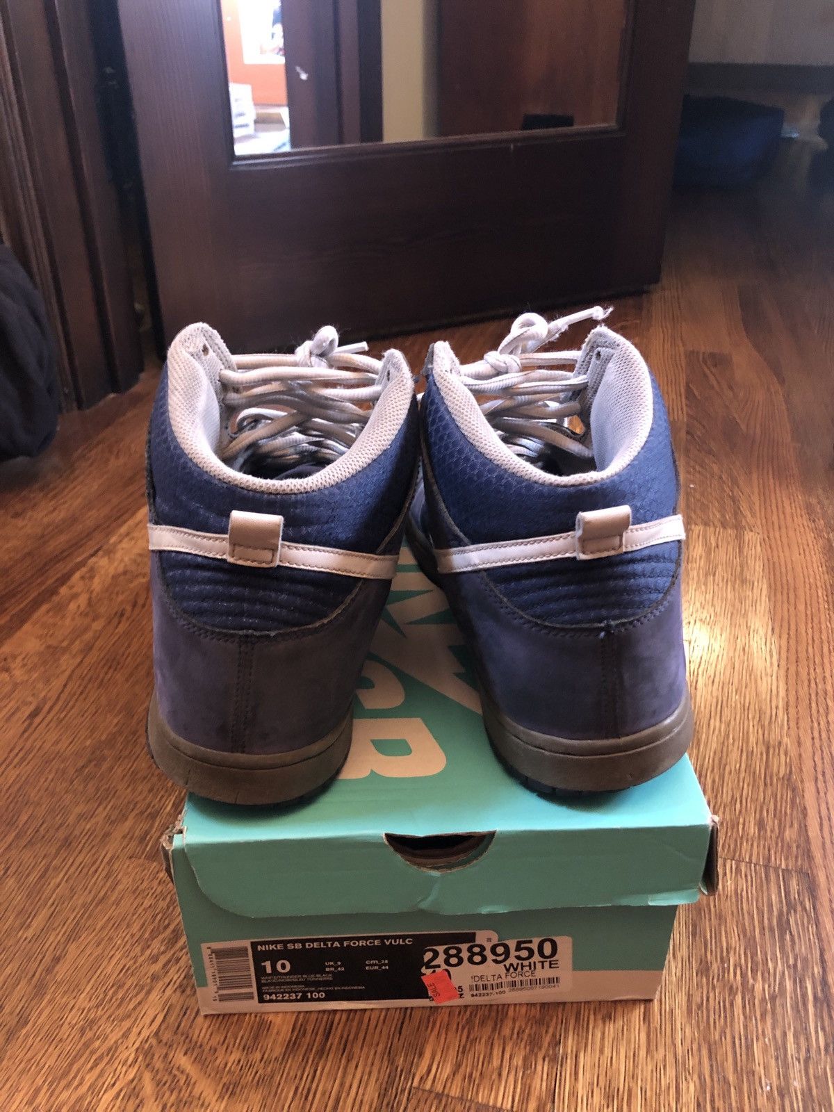 Nike Beater 2012 Nike Dunk High Midnight Navy Yankee Size US 11 / EU 44 - 5 Thumbnail