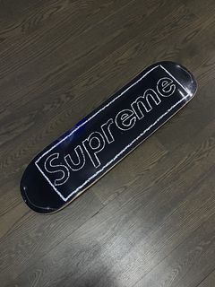 Supreme x Kaws Chalk Logo Skateboard Deck - Red