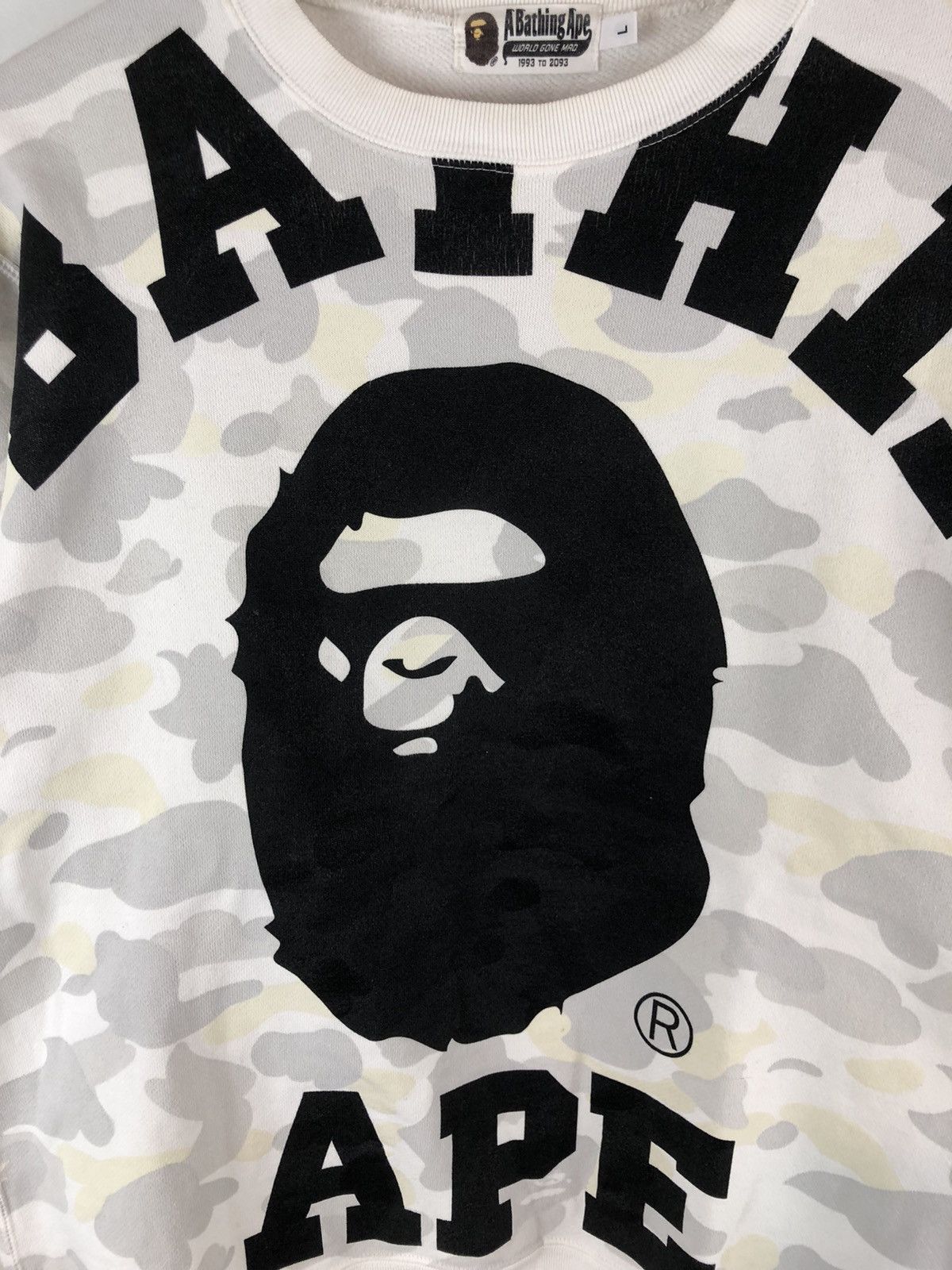 Bape Bape Luminescence Big Collage Logo Sweatshirts Size US L / EU 52-54 / 3 - 3 Thumbnail