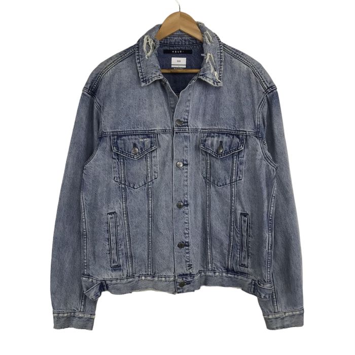 Ksubi Ksubi Travis Scott Distressed Oh G Acid Trash Denim Jacket S