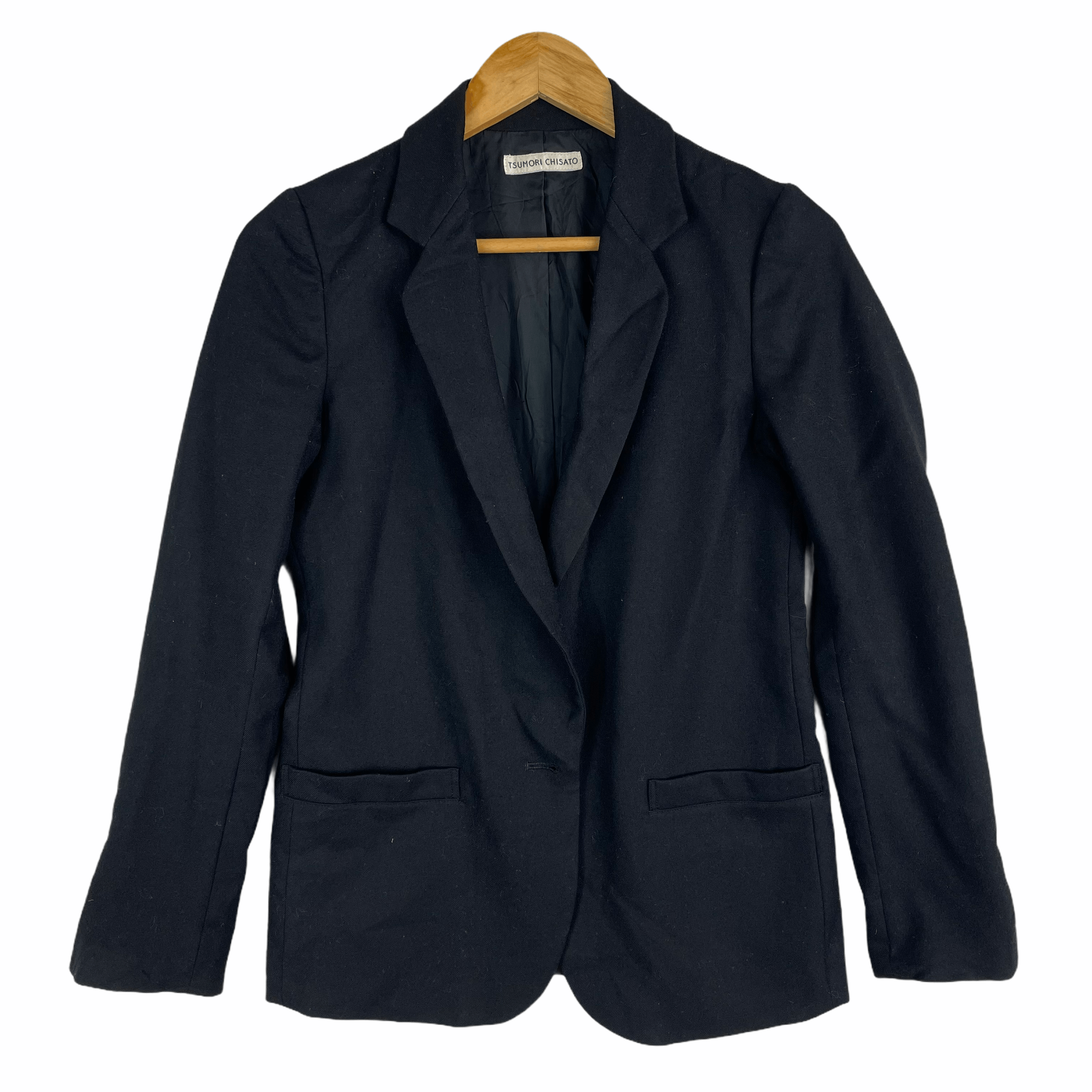 Tsumori Chisato TSUMORI CHISATO Japanese Brand Black Blazer Issey Miyake Size 34R - 2 Thumbnail