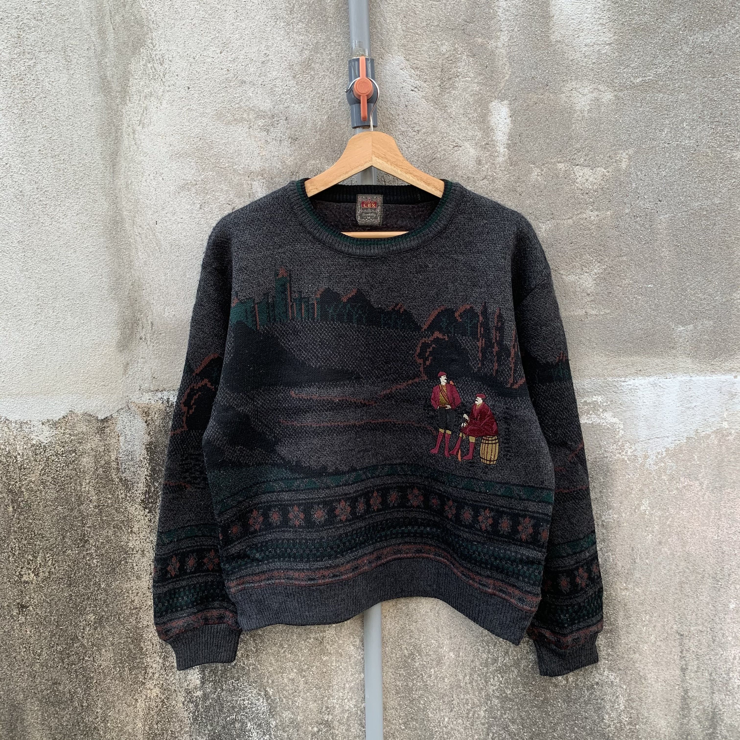 Aran Isles Knitwear Vintage GOLDLEX Knit Pullover VERY RARE Jumper Sweater Size US L / EU 52-54 / 3 - 1 Thumbnail