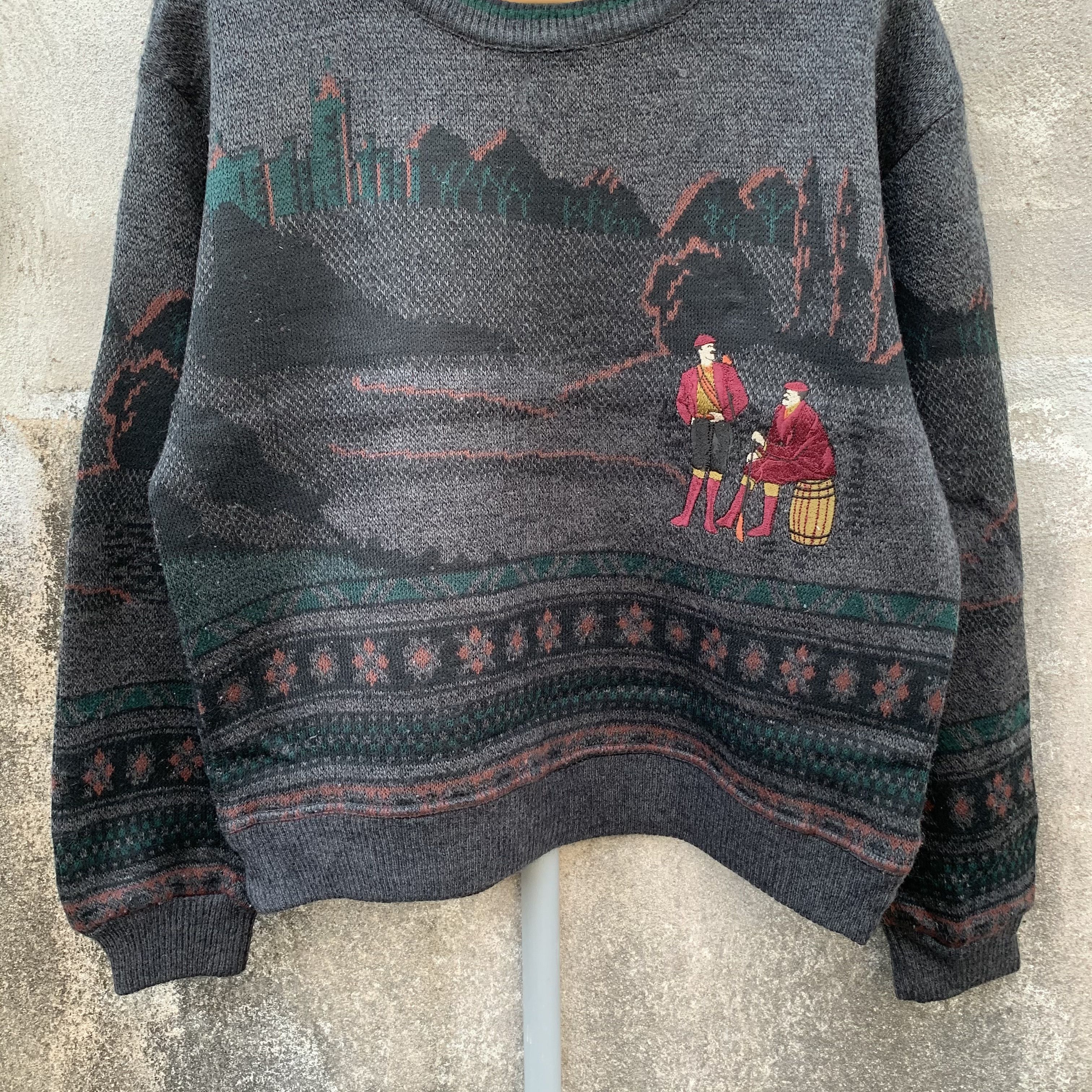 Aran Isles Knitwear Vintage GOLDLEX Knit Pullover VERY RARE Jumper Sweater Size US L / EU 52-54 / 3 - 5 Thumbnail