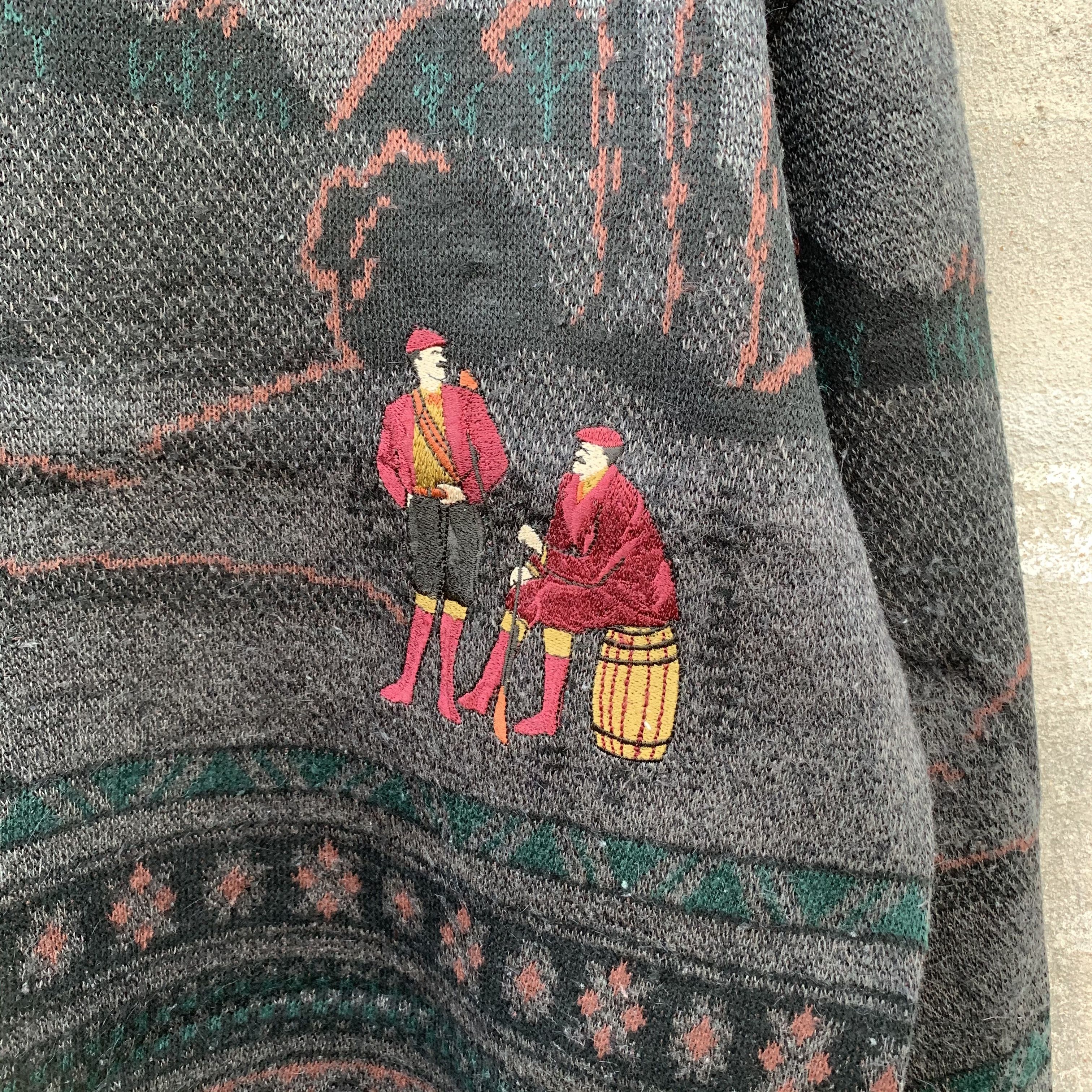 Aran Isles Knitwear Vintage GOLDLEX Knit Pullover VERY RARE Jumper Sweater Size US L / EU 52-54 / 3 - 3 Thumbnail