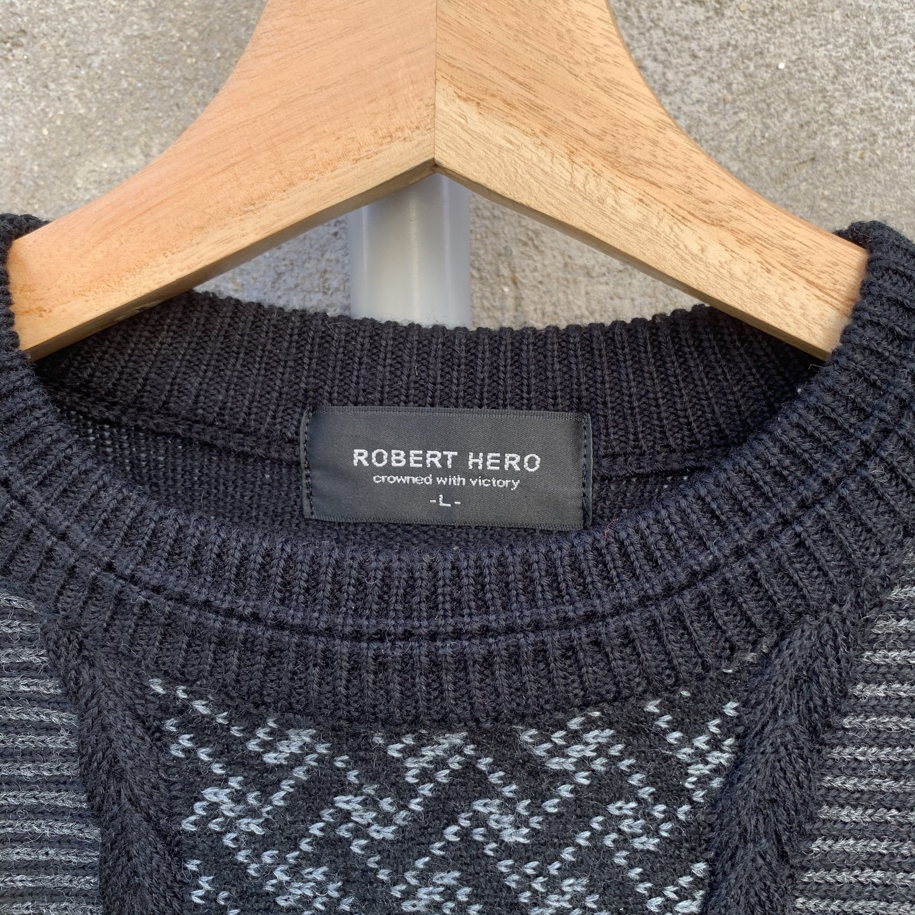 Aran Isles Knitwear ROBERT HERO Cable Knit Designer Sweater Jumper Crewneck Size US M / EU 48-50 / 2 - 6 Thumbnail