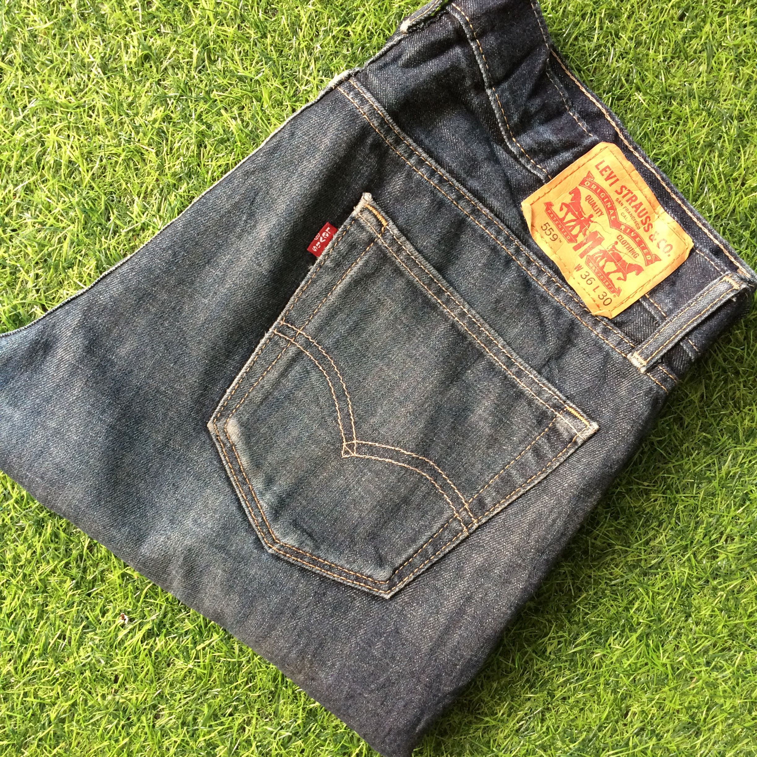 Levi's Faded Blue Wash Levis 559 Jeans #B-900 Size US 38 / EU 54 - 10 Thumbnail