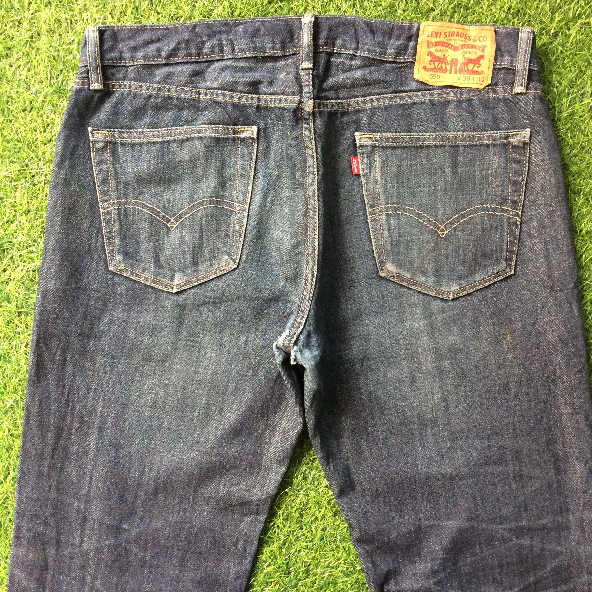 Levi's Faded Blue Wash Levis 559 Jeans #B-900 Size US 38 / EU 54 - 2 Thumbnail