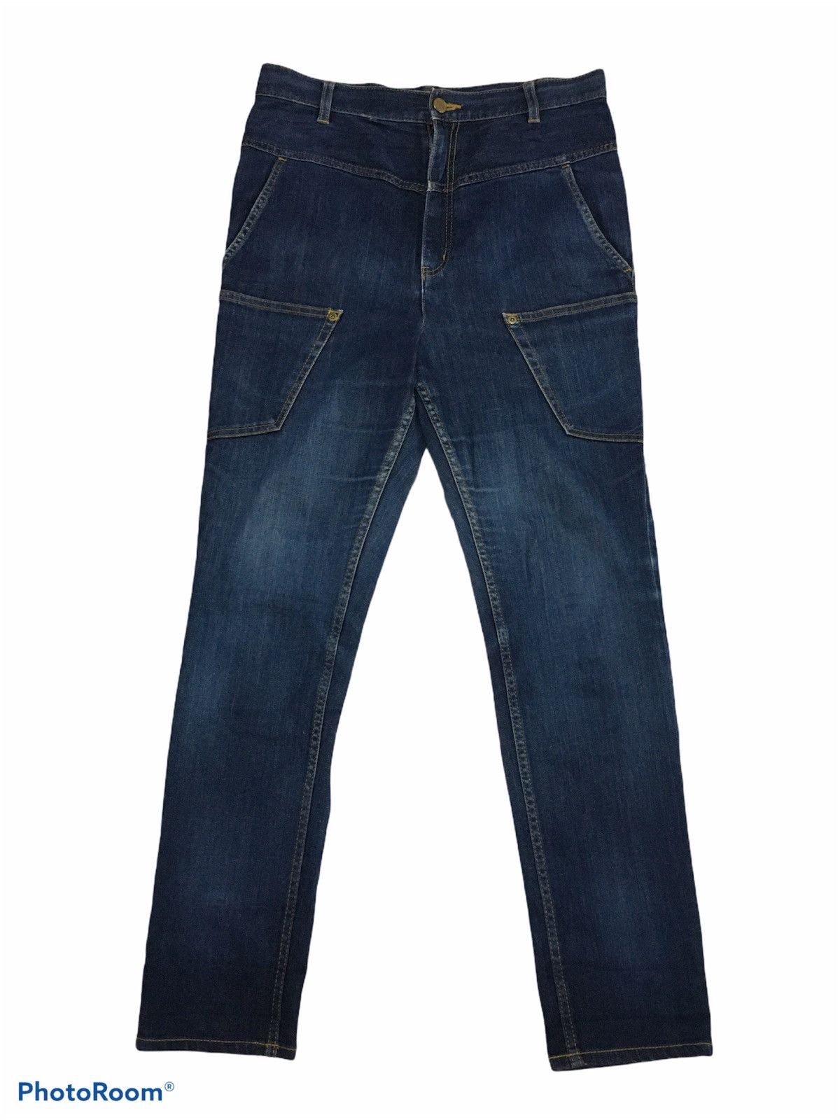 Issey Miyake × mercibeaucoup Mercibeucoup High Rise Streach Denim Trousers Size US 31 - 1 Thumbnail