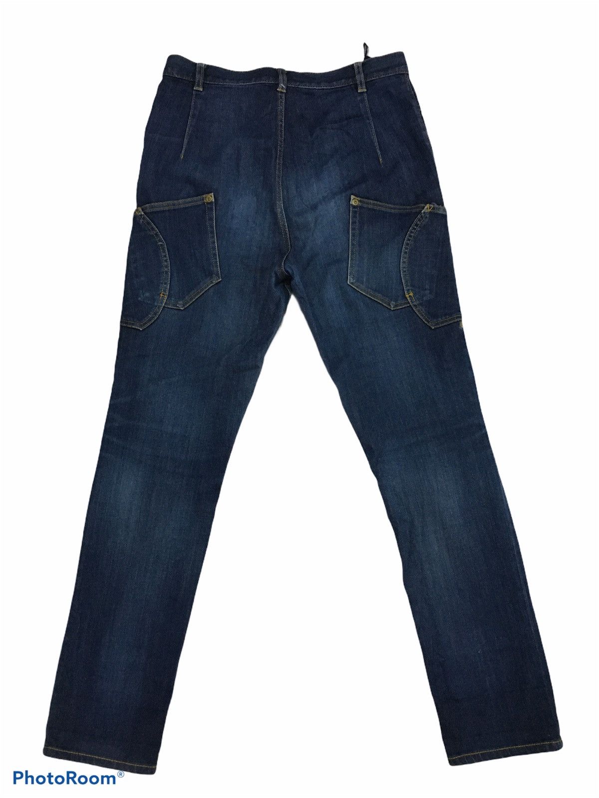 Issey Miyake × mercibeaucoup Mercibeucoup High Rise Streach Denim Trousers Size US 31 - 3 Thumbnail