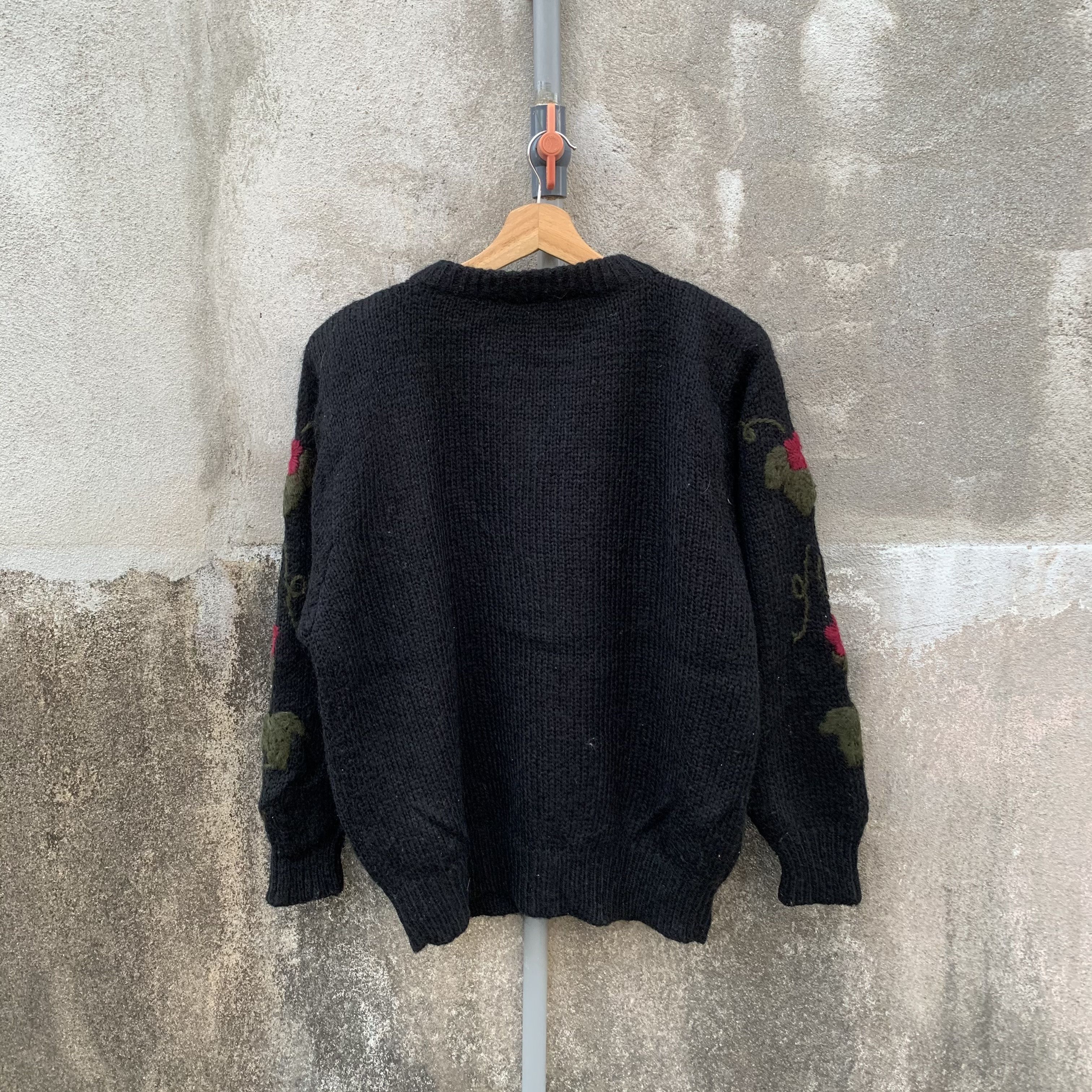 Aran Isles Knitwear MOHAIR!! Japanese Vtg Jumper Pullover RARE Cardigan Sweater Size US L / EU 52-54 / 3 - 8 Thumbnail
