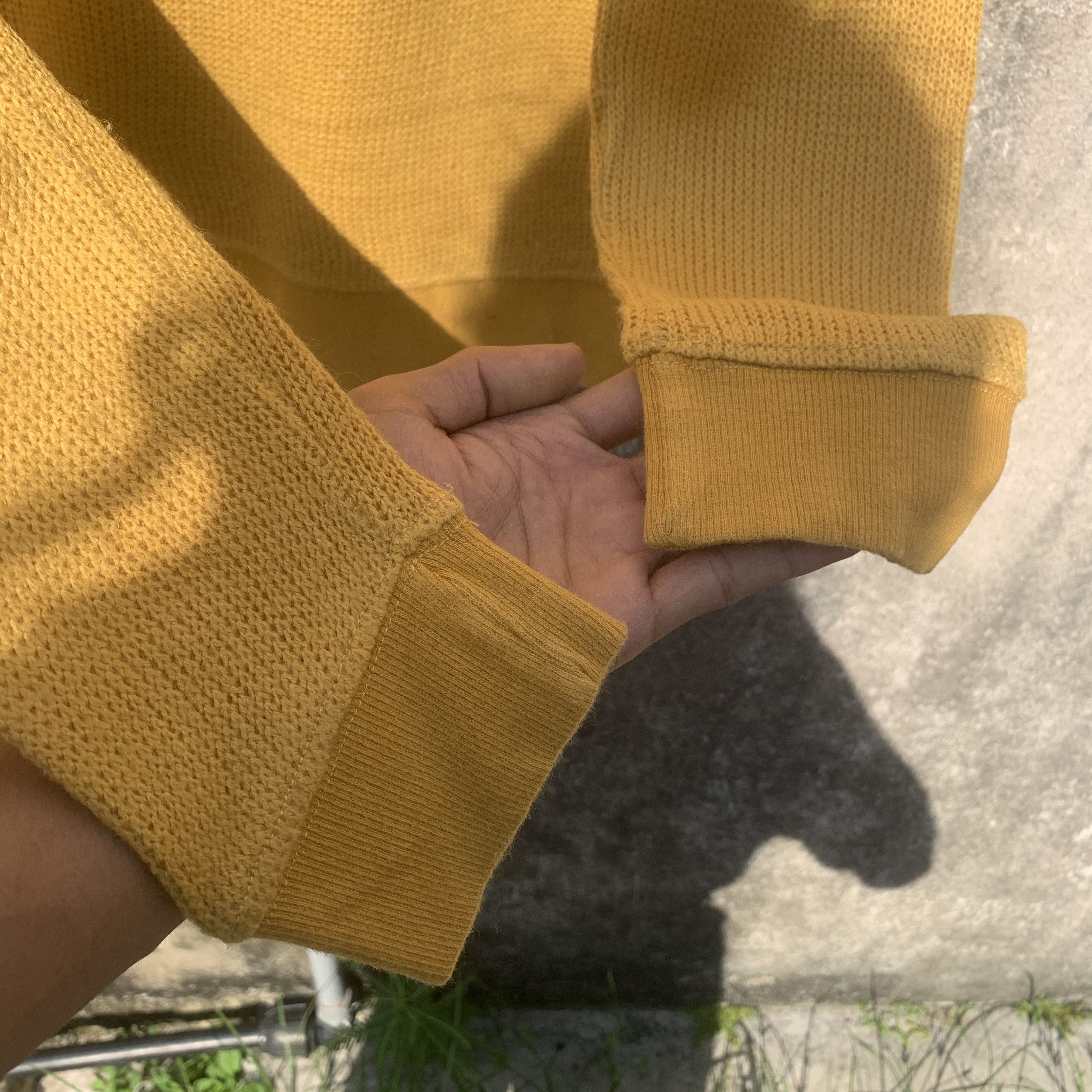 CIOAPANIC VINTAGE V Neck Honeycomb Knitwear Sweater