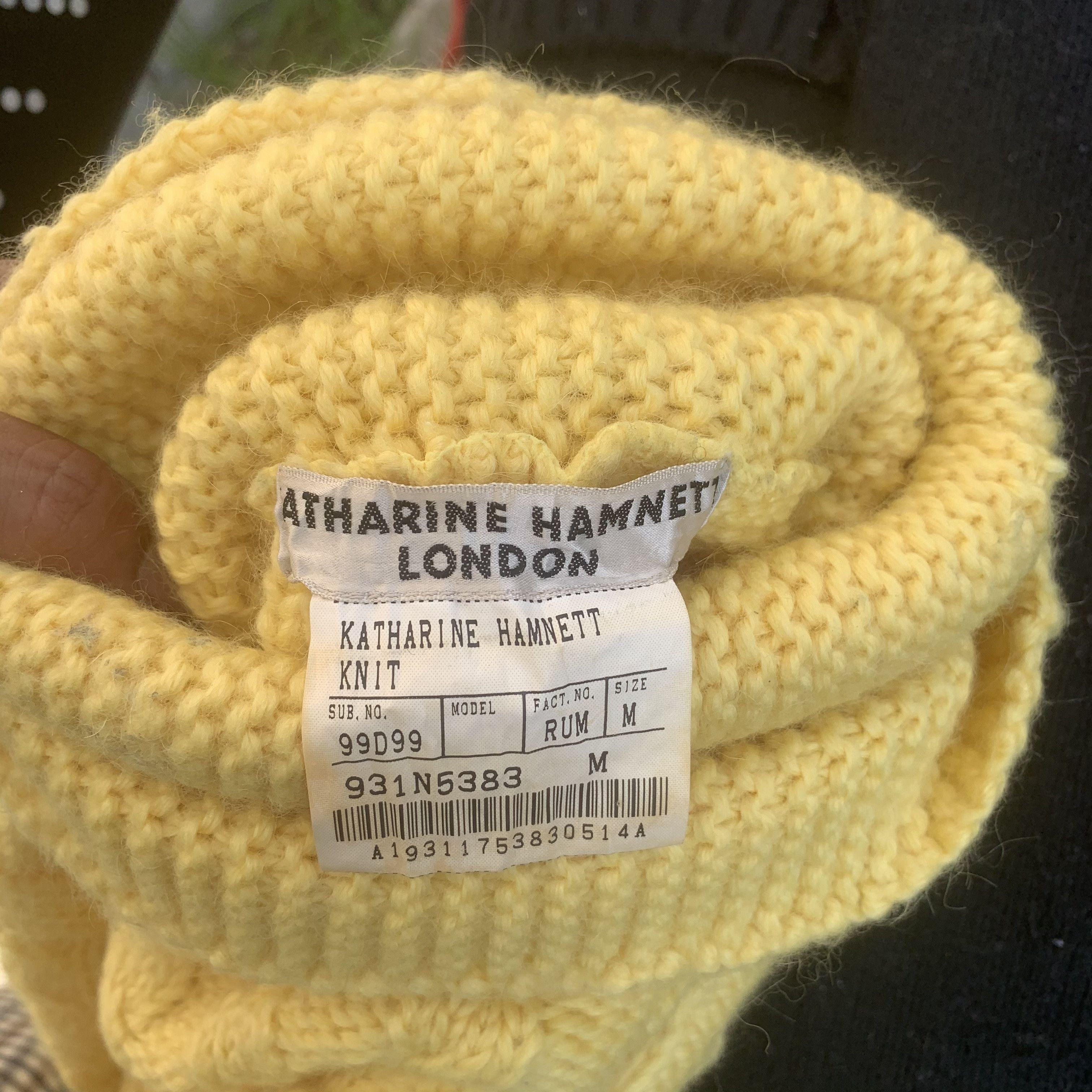 Katharine Hamnett London Vintage Katharine Hamnett London Turtle Neck Knitwear Size US M / EU 48-50 / 2 - 6 Thumbnail