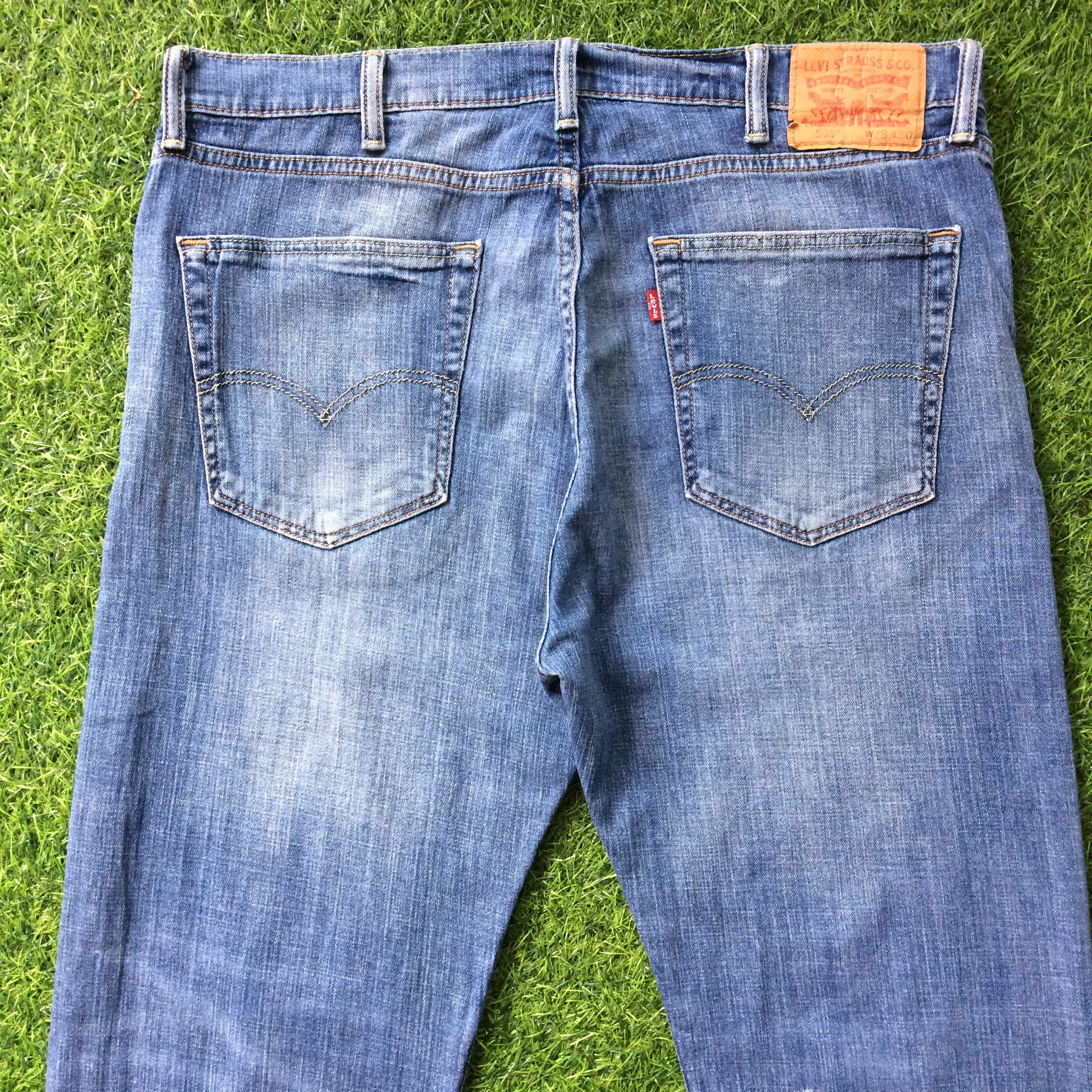 Levi's Vintage Blue Wash Levis 505 Jeans #B-923 Size US 38 / EU 54 - 4 Thumbnail