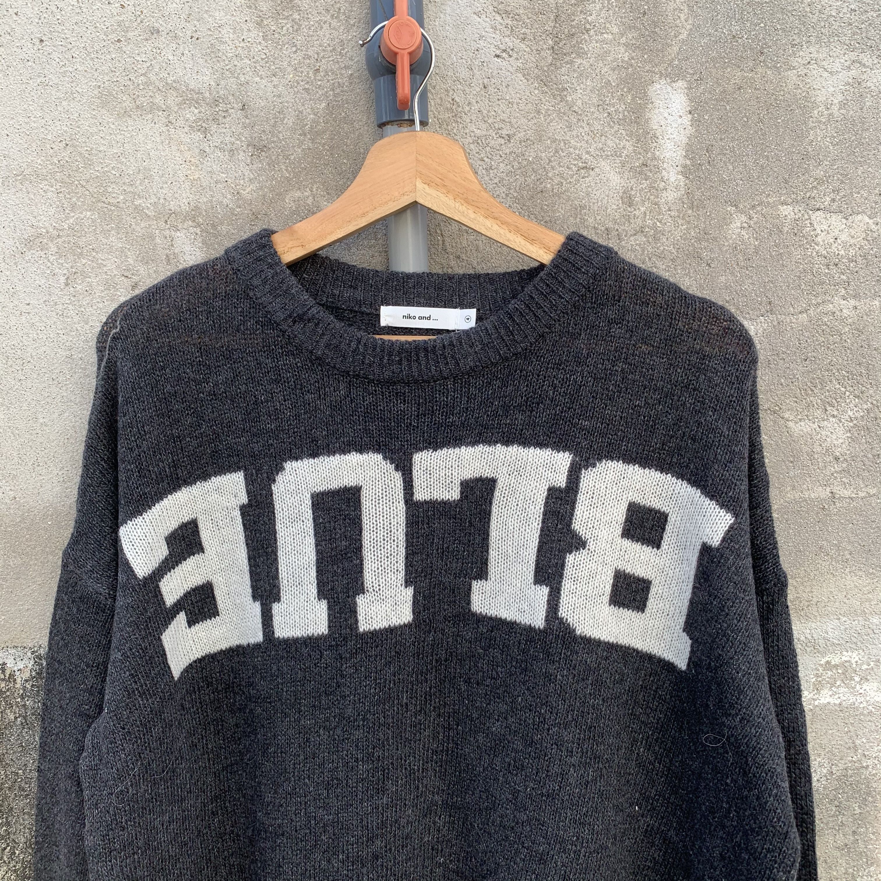 Homespun Knitwear × Japanese Brand Nico And Knit Baggy Sweater Jumper Crewneck Knitwear Size US L / EU 52-54 / 3 - 3 Thumbnail