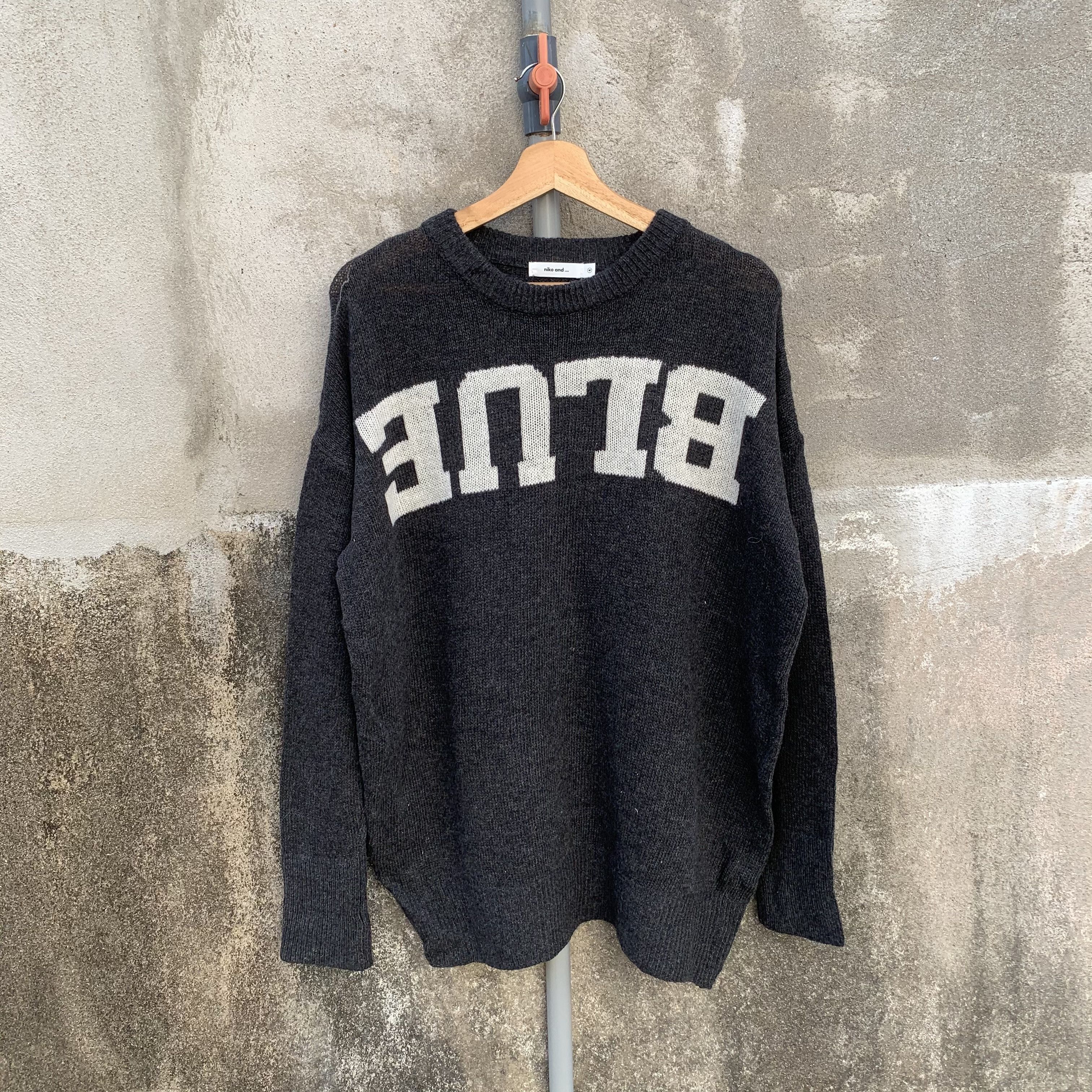 Homespun Knitwear × Japanese Brand Nico And Knit Baggy Sweater Jumper Crewneck Knitwear Size US L / EU 52-54 / 3 - 1 Thumbnail