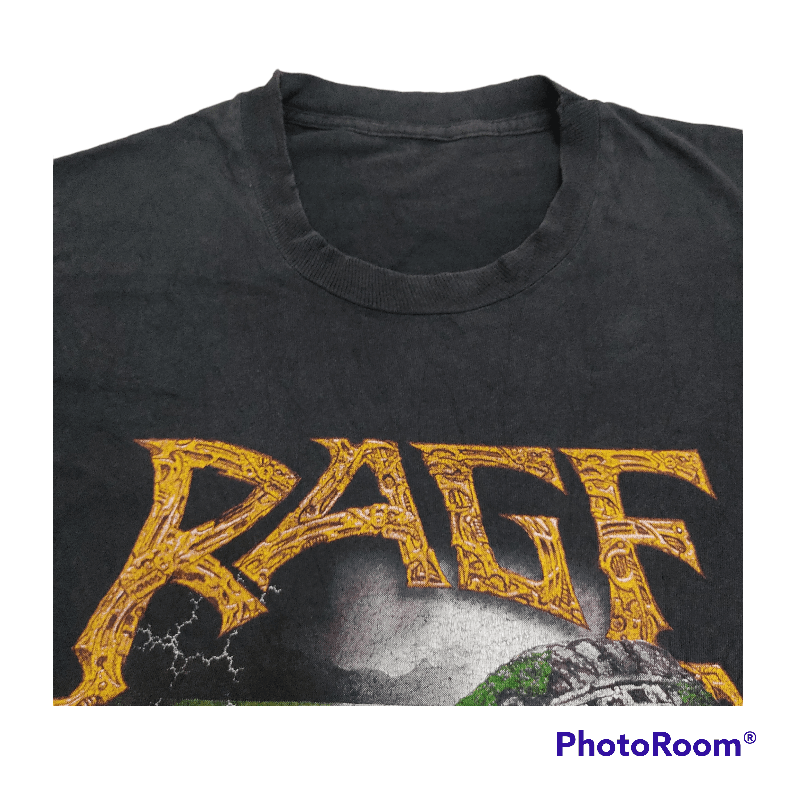 Band Tees Vintage RAGE Band 1996 Tour Paper Thin Thrashed T-shirt Size US L / EU 52-54 / 3 - 2 Thumbnail
