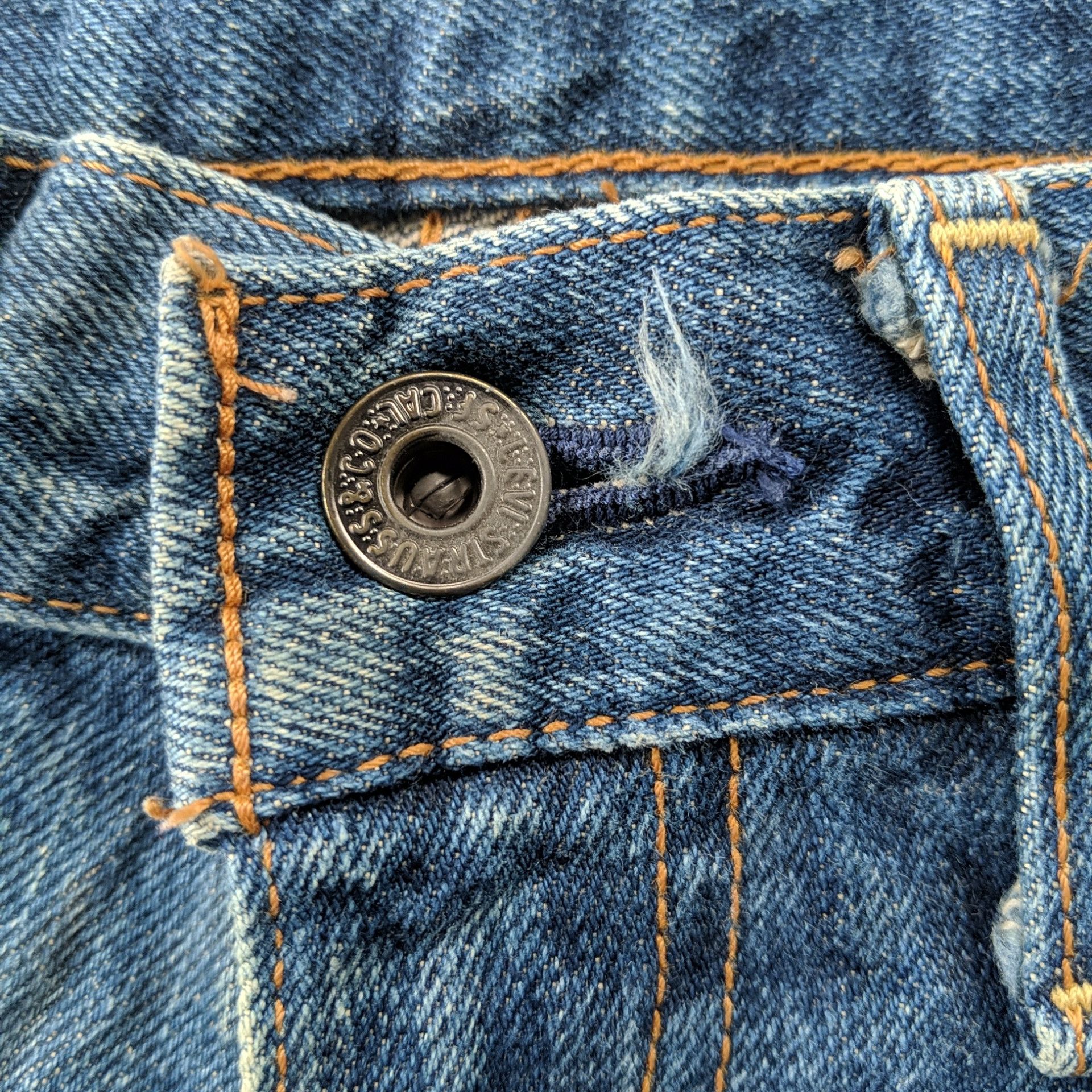 Japanese Brand Vintage Levi's 503 Distressed Denim Jeans Pants W28 Size US 28 / EU 44 - 3 Thumbnail