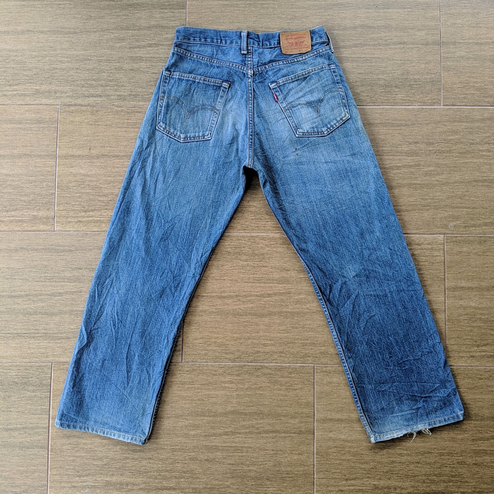 Japanese Brand Vintage Levi's 503 Distressed Denim Jeans Pants W28 Size US 28 / EU 44 - 11 Thumbnail