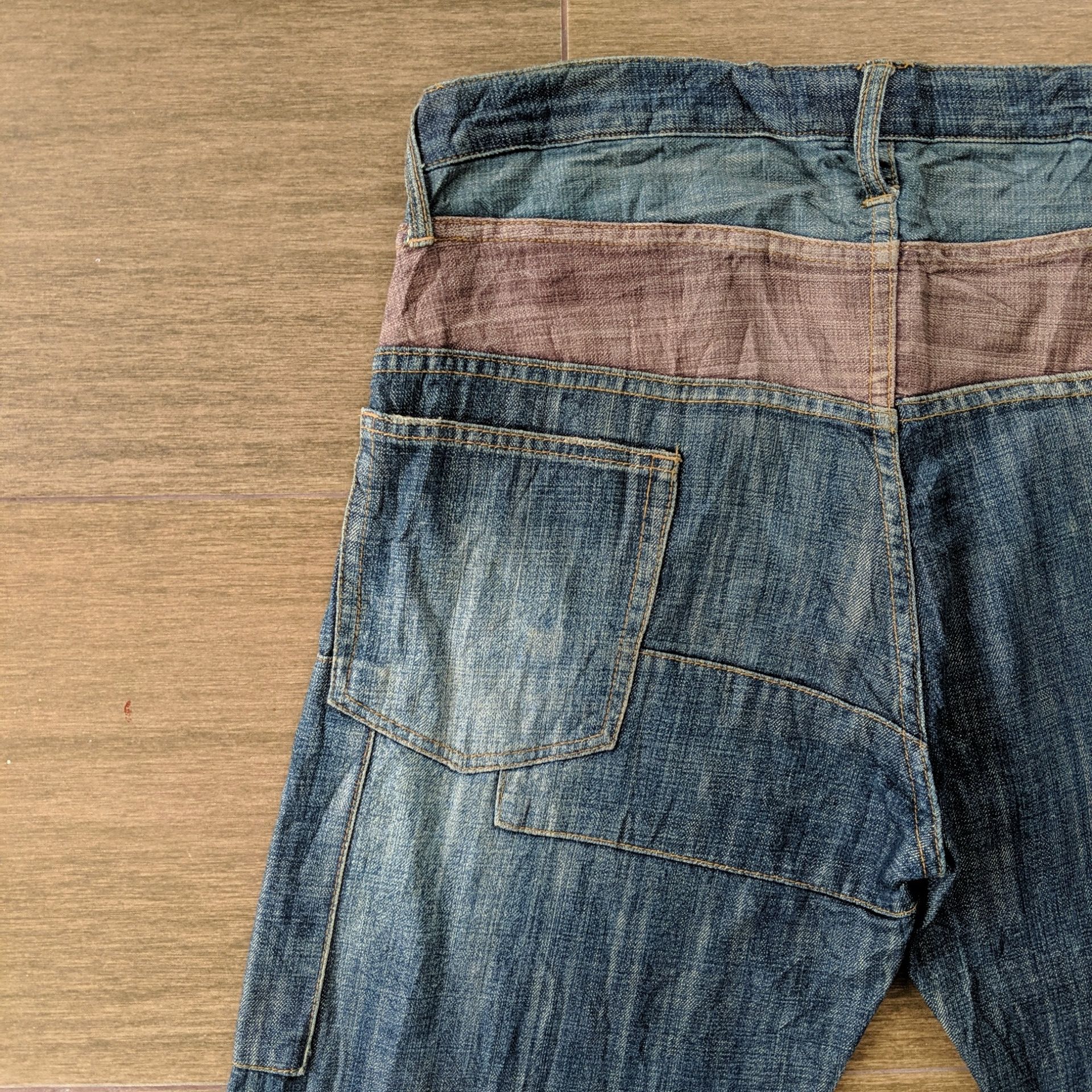 Japanese Brand W36🔥Vtg Japanese Distressed Faded Sick Denim Jeans Pants Size US 36 / EU 52 - 6 Thumbnail