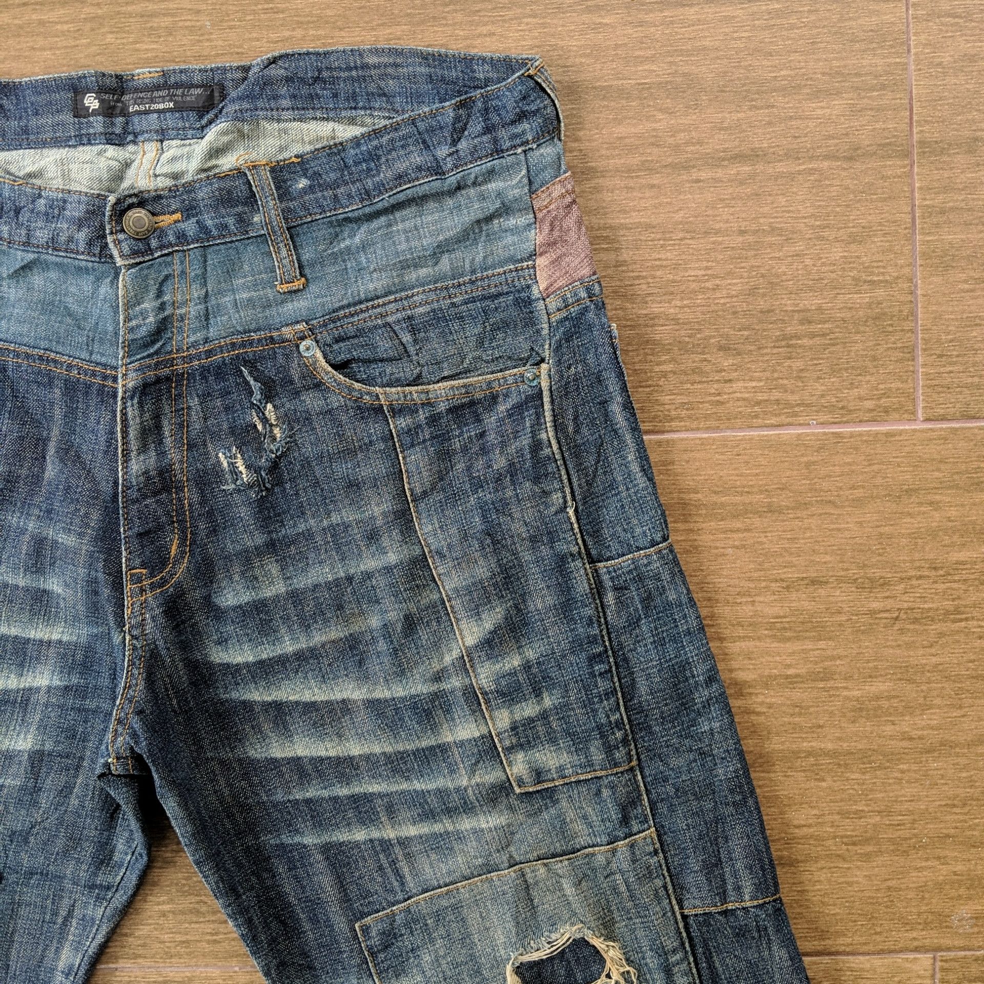 Japanese Brand W36🔥Vtg Japanese Distressed Faded Sick Denim Jeans Pants Size US 36 / EU 52 - 8 Thumbnail