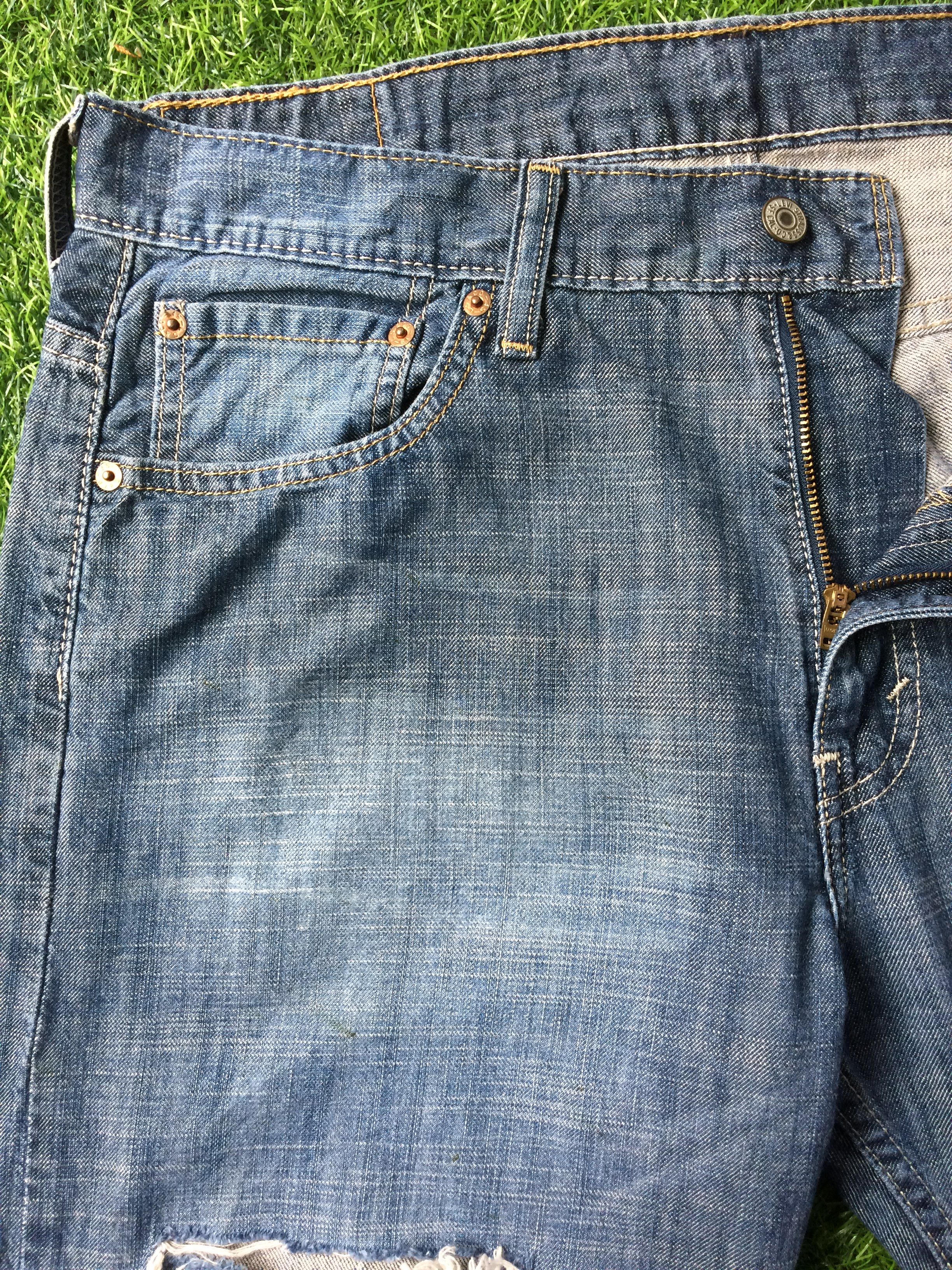 Levi's × Vintage Blue Wash Levis 569 Ripped Jeans-B-489 Size US 34 / EU 50 - 6 Thumbnail