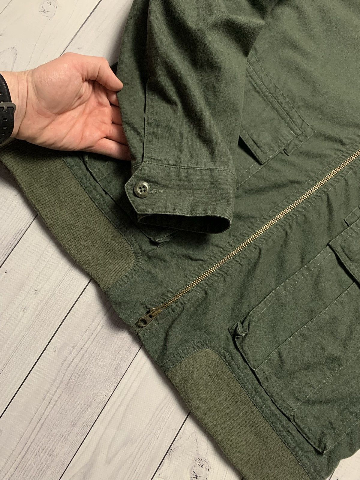 Nike × Vintage Vintage Nike denim jacket 6.0 SB rare logo green size S Size US S / EU 44-46 / 1 - 8 Thumbnail