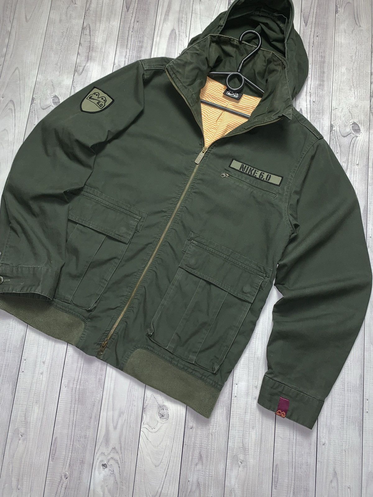 Nike × Vintage Vintage Nike denim jacket 6.0 SB rare logo green size S Size US S / EU 44-46 / 1 - 2 Thumbnail