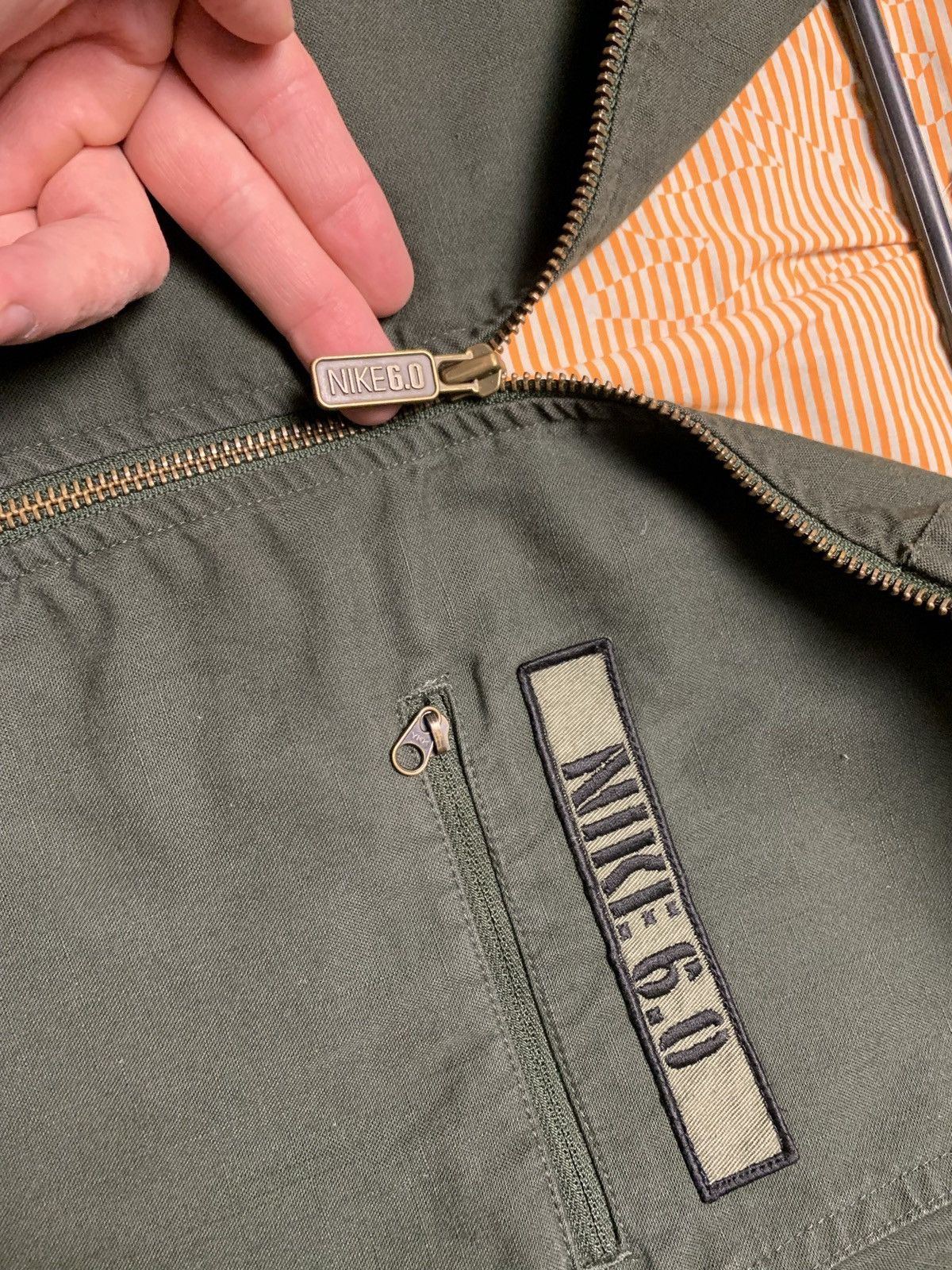 Nike × Vintage Vintage Nike denim jacket 6.0 SB rare logo green size S Size US S / EU 44-46 / 1 - 6 Thumbnail