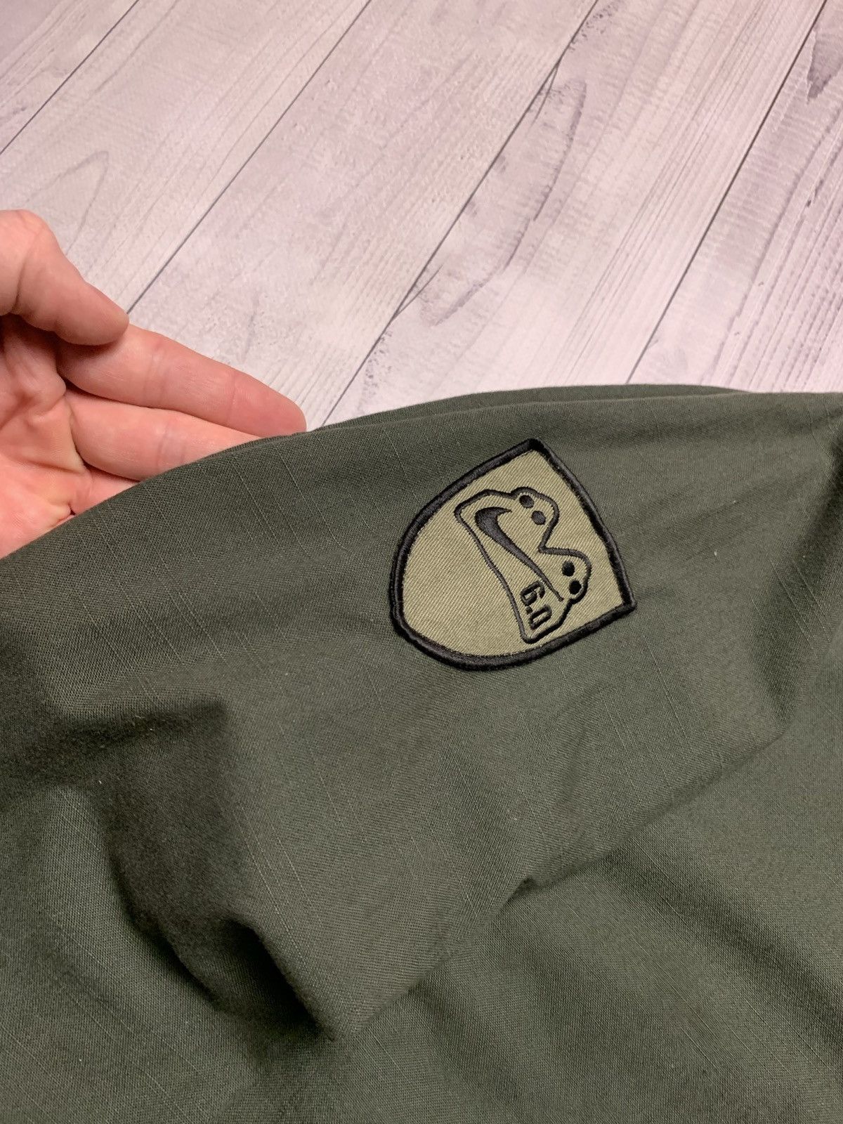 Nike × Vintage Vintage Nike denim jacket 6.0 SB rare logo green size S Size US S / EU 44-46 / 1 - 7 Thumbnail