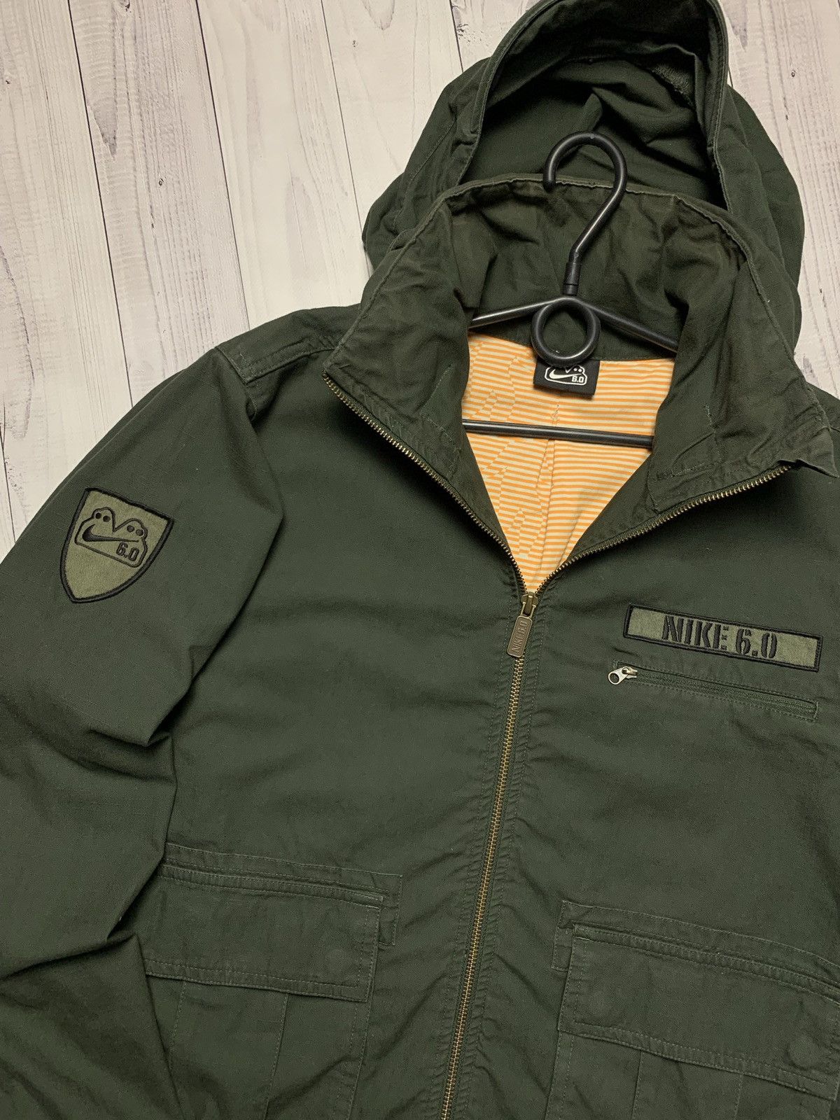 Nike × Vintage Vintage Nike denim jacket 6.0 SB rare logo green size S Size US S / EU 44-46 / 1 - 3 Thumbnail