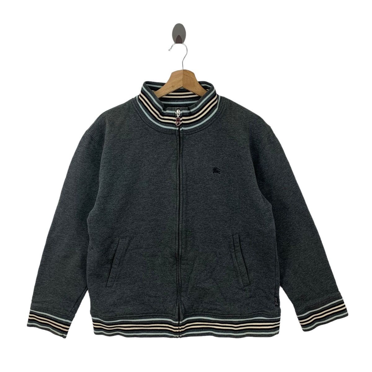 Burberry Vintage Burberry Black Label Zipper Sweater Size US M / EU 48-50 / 2 - 1 Thumbnail