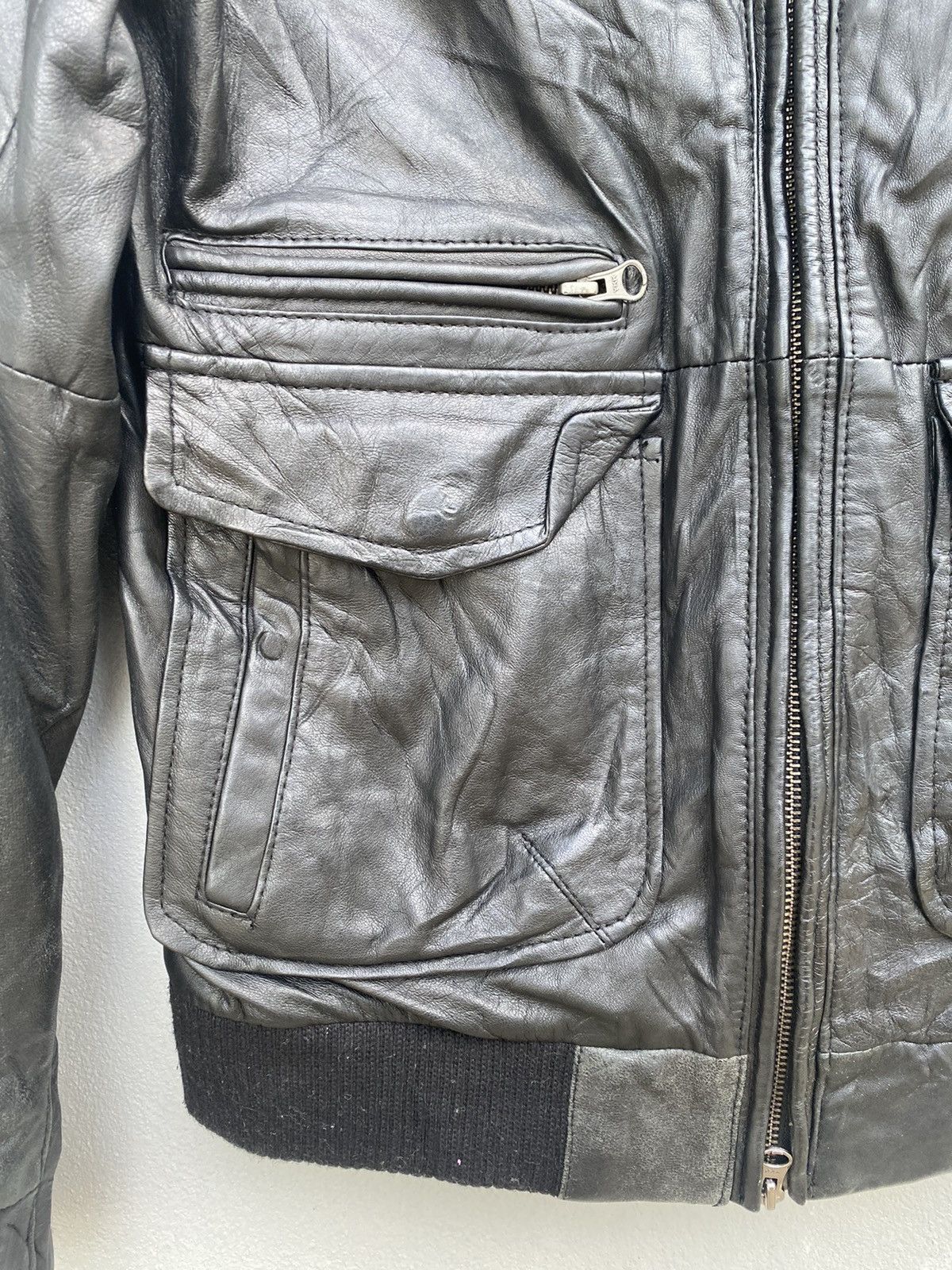 Seditionaries JAPAN BRAND LEATHER JACKET BIKER DESIGN DOUBLE POCKET Size US M / EU 48-50 / 2 - 7 Thumbnail