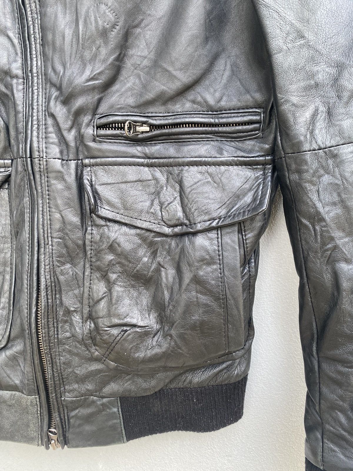 Seditionaries JAPAN BRAND LEATHER JACKET BIKER DESIGN DOUBLE POCKET Size US M / EU 48-50 / 2 - 6 Thumbnail