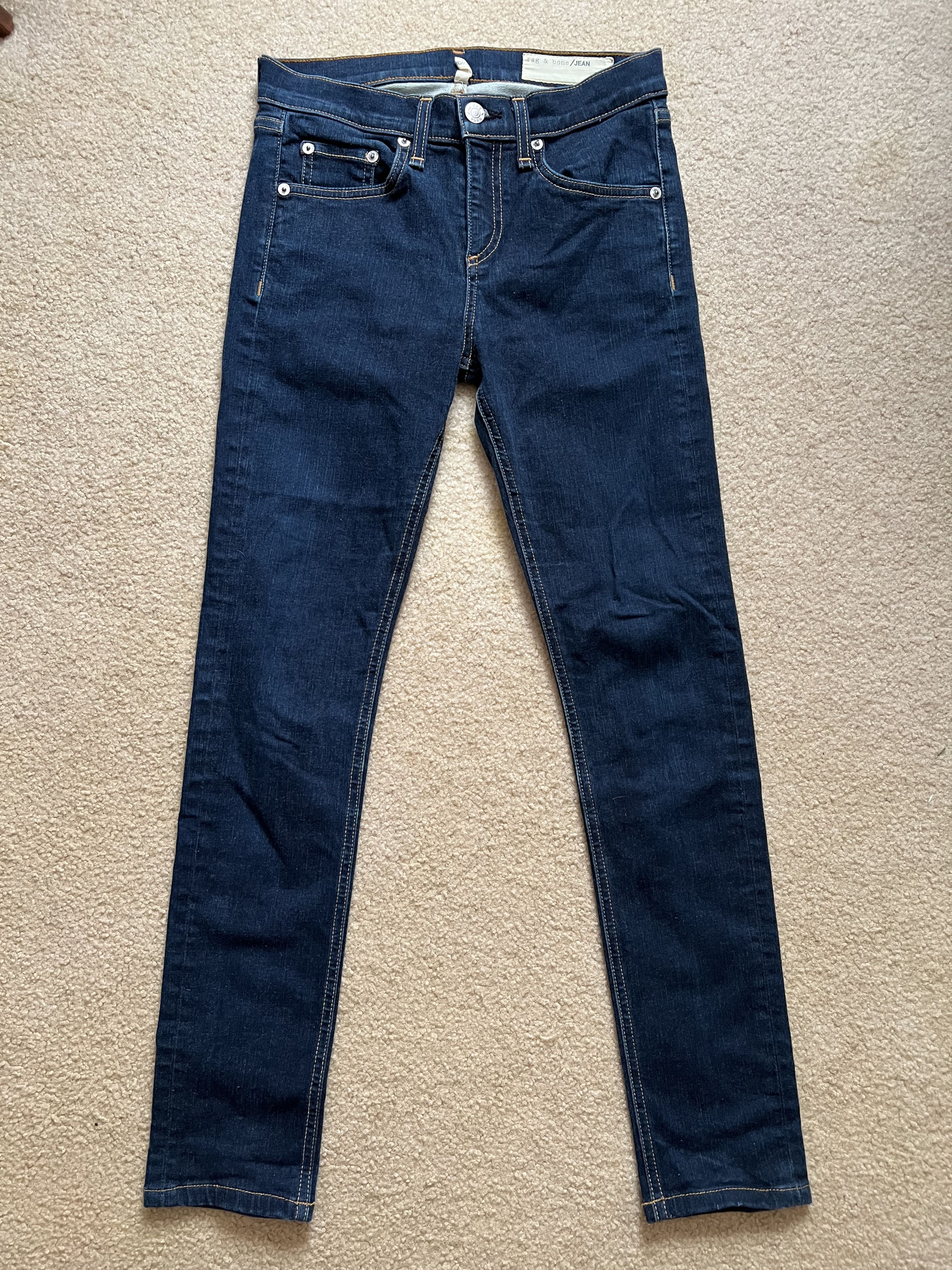 Rag & Bone High Waist Skinny Jeans shops In Indigo, Size 25