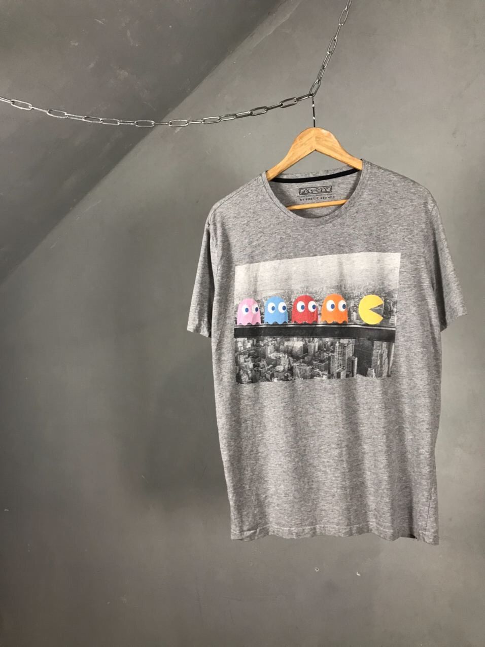 The Game PAC-MAN Game Streetwear Gray Tee Size US XL / EU 56 / 4 - 1 Thumbnail