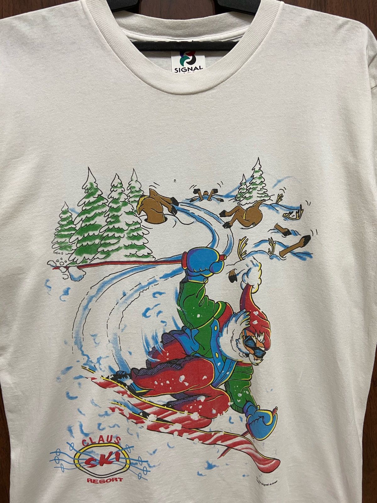 Signal Sport Vintage Santa Ski t shirt signal merry christmas fit L Size US L / EU 52-54 / 3 - 2 Thumbnail