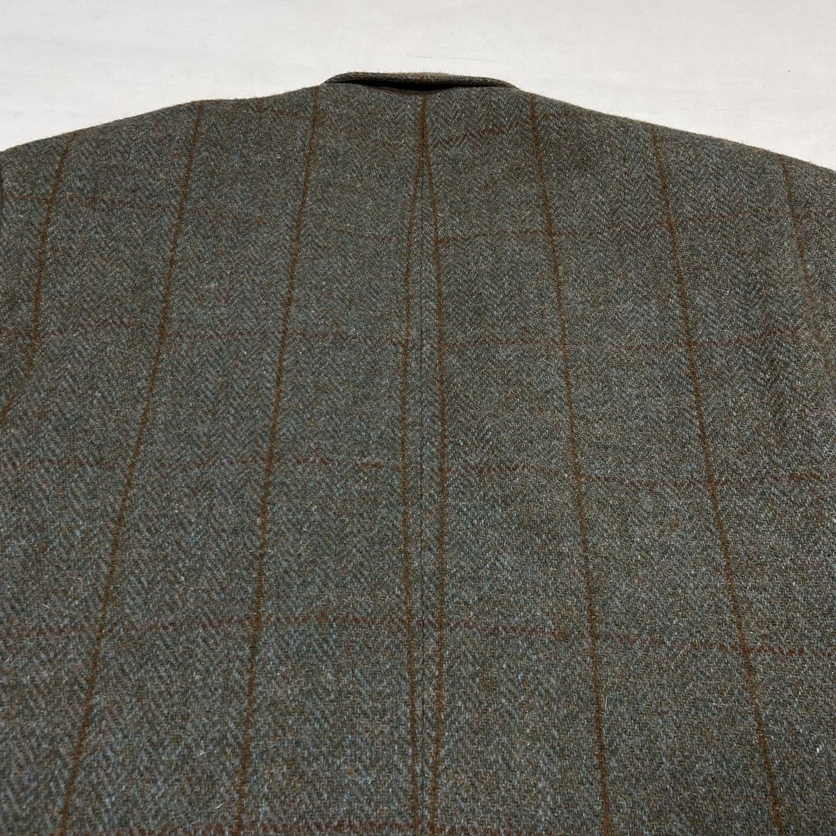 Harris Tweed 1990s HARRIS TWEED PISTACHIO WOOL GREEN WOODS BLAZER JACKET Size 48L - 6 Thumbnail