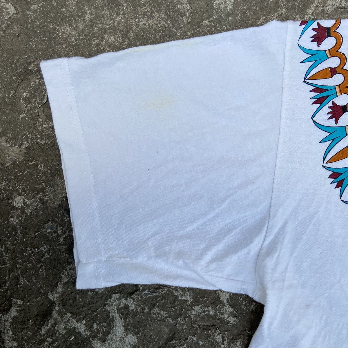 Vintage 1990s EGYPTIAN ARCHIVE SCRIPT VERY BEAUTIFUL ART TEE - № 400 Size US XL / EU 56 / 4 - 6 Thumbnail