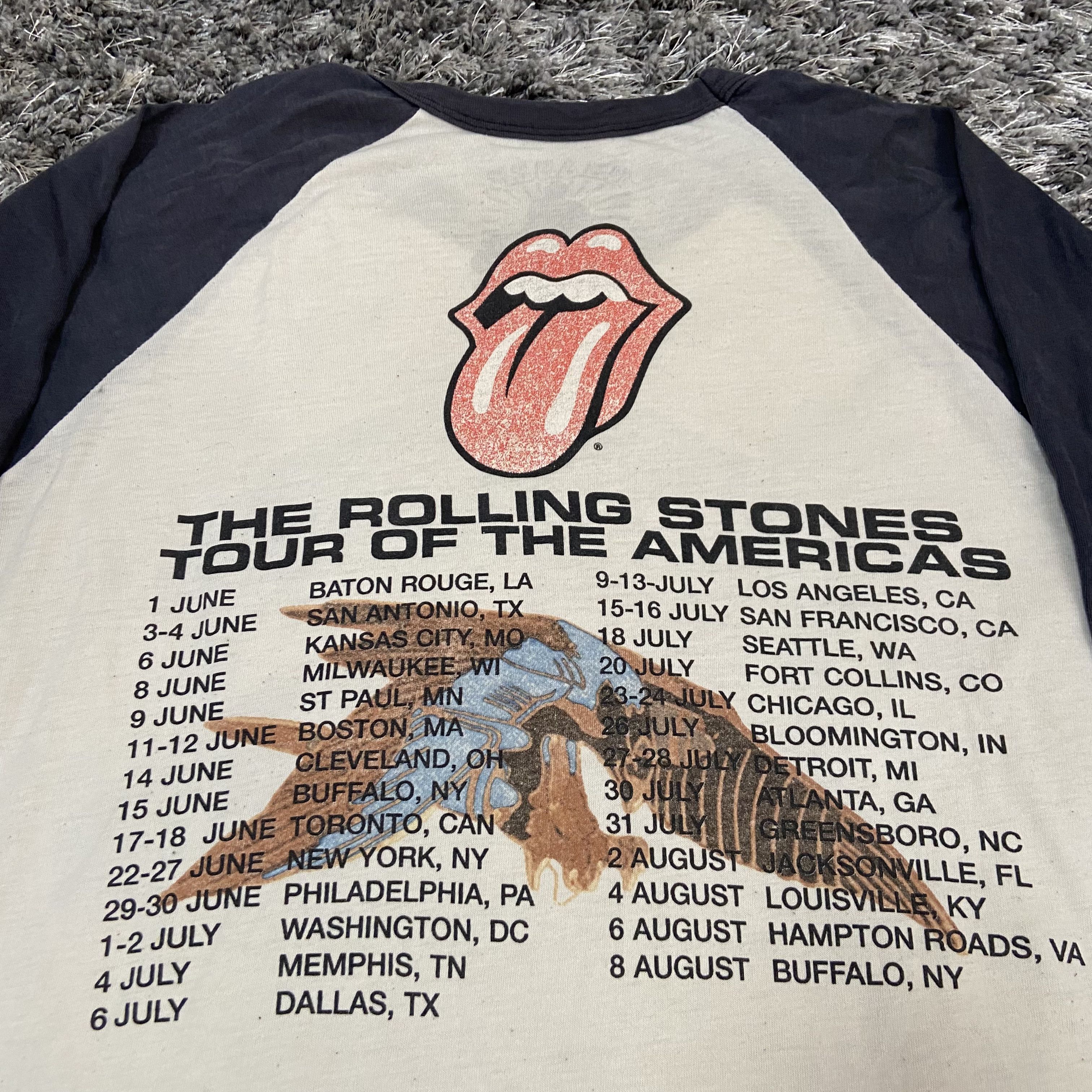 Band Tees 2005 ROLLING STONES TOUR OF THE AMERICAS LONGSLEEVE - № 1202 Size US M / EU 48-50 / 2 - 7 Thumbnail