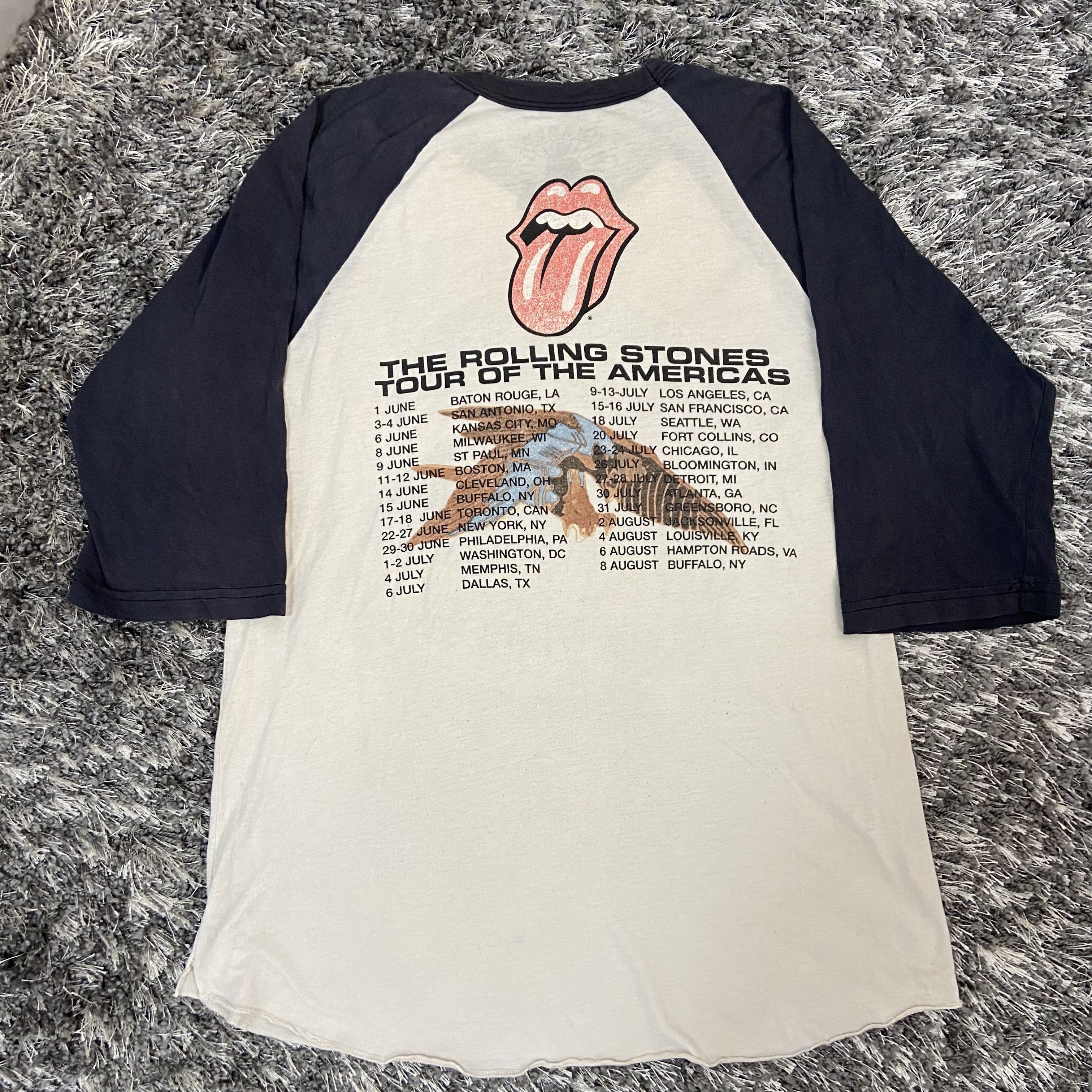 Band Tees 2005 ROLLING STONES TOUR OF THE AMERICAS LONGSLEEVE - № 1202 Size US M / EU 48-50 / 2 - 6 Thumbnail