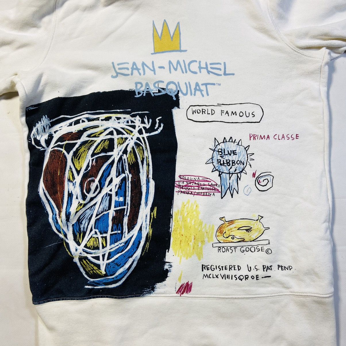 Andy Warhol 1990s VERY RARE JEAN MICHAEL BASQUIAT VINTAGE SAMO HOODIE Size US M / EU 48-50 / 2 - 4 Thumbnail