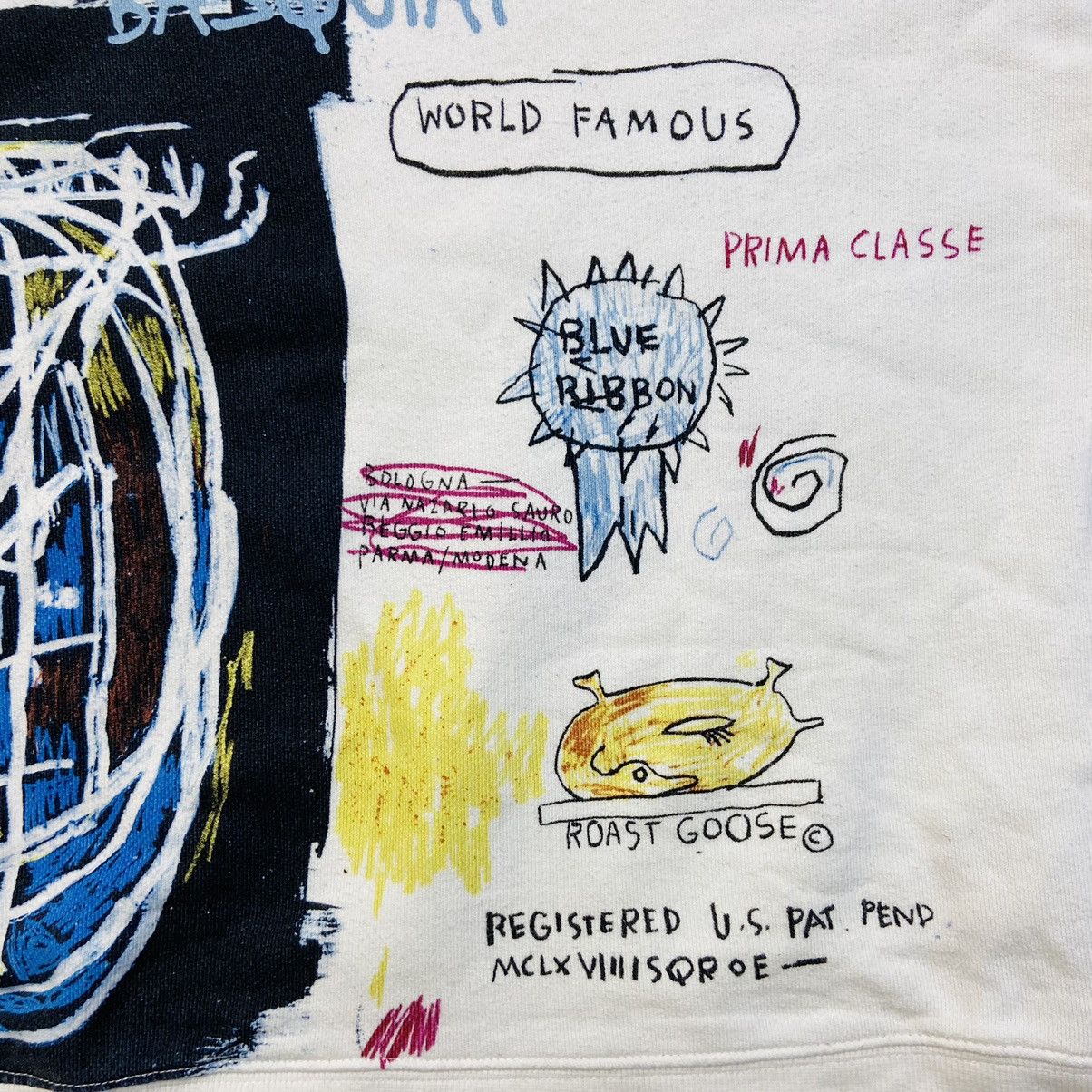 Andy Warhol 1990s VERY RARE JEAN MICHAEL BASQUIAT VINTAGE SAMO HOODIE Size US M / EU 48-50 / 2 - 5 Thumbnail