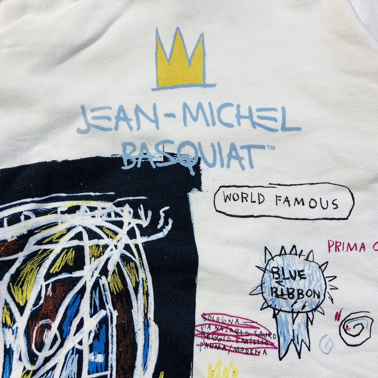 Andy Warhol 1990s VERY RARE JEAN MICHAEL BASQUIAT VINTAGE SAMO HOODIE Size US M / EU 48-50 / 2 - 3 Thumbnail