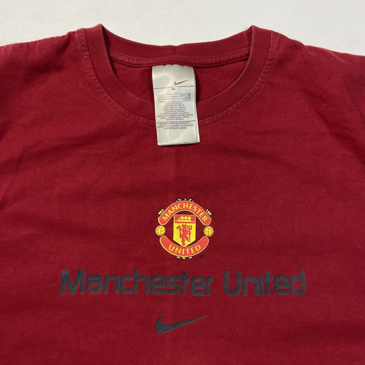 Nike VERY RARE CENTR SWOOSH MANCHESTER UNITED TEE Size US M / EU 48-50 / 2 - 3 Thumbnail