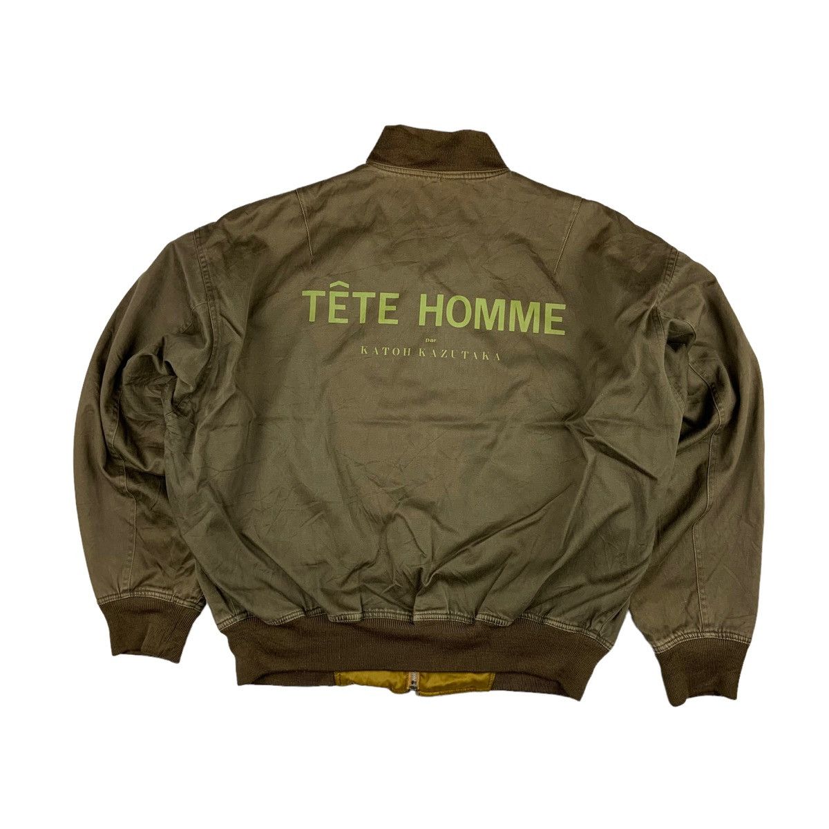 TETE HOMME テットオム スタジャン 牛皮 切替 ブルゾン
