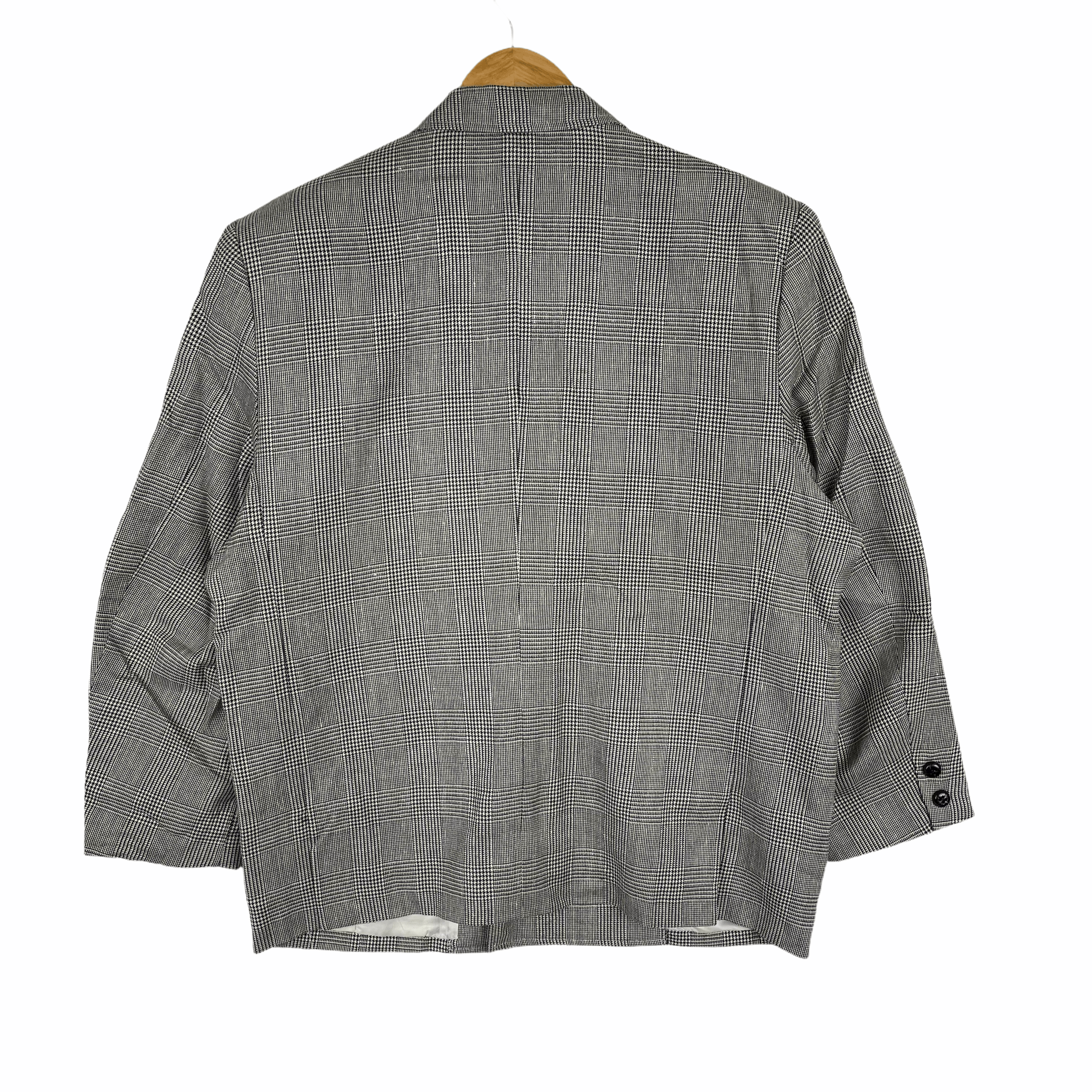 Christian Dior Monsieur Vintage CHRISTIAN DIOR SPORTS Tartan Check Silver Blazer Size 46R - 5 Thumbnail